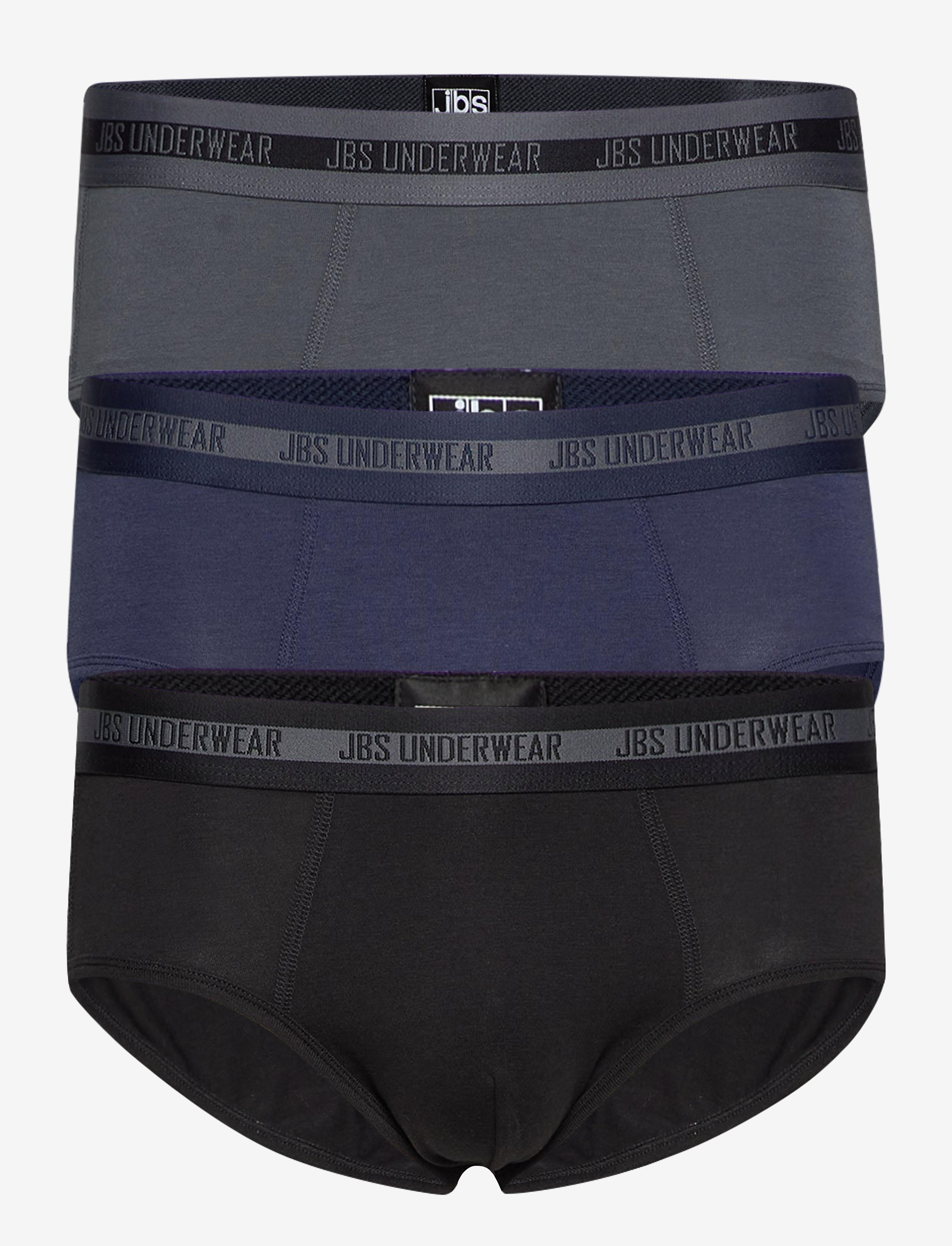 JBS Jbs 3-Pack Brief Bamboo., L, Multi/patterned, Undertøj > Trusser, Herre