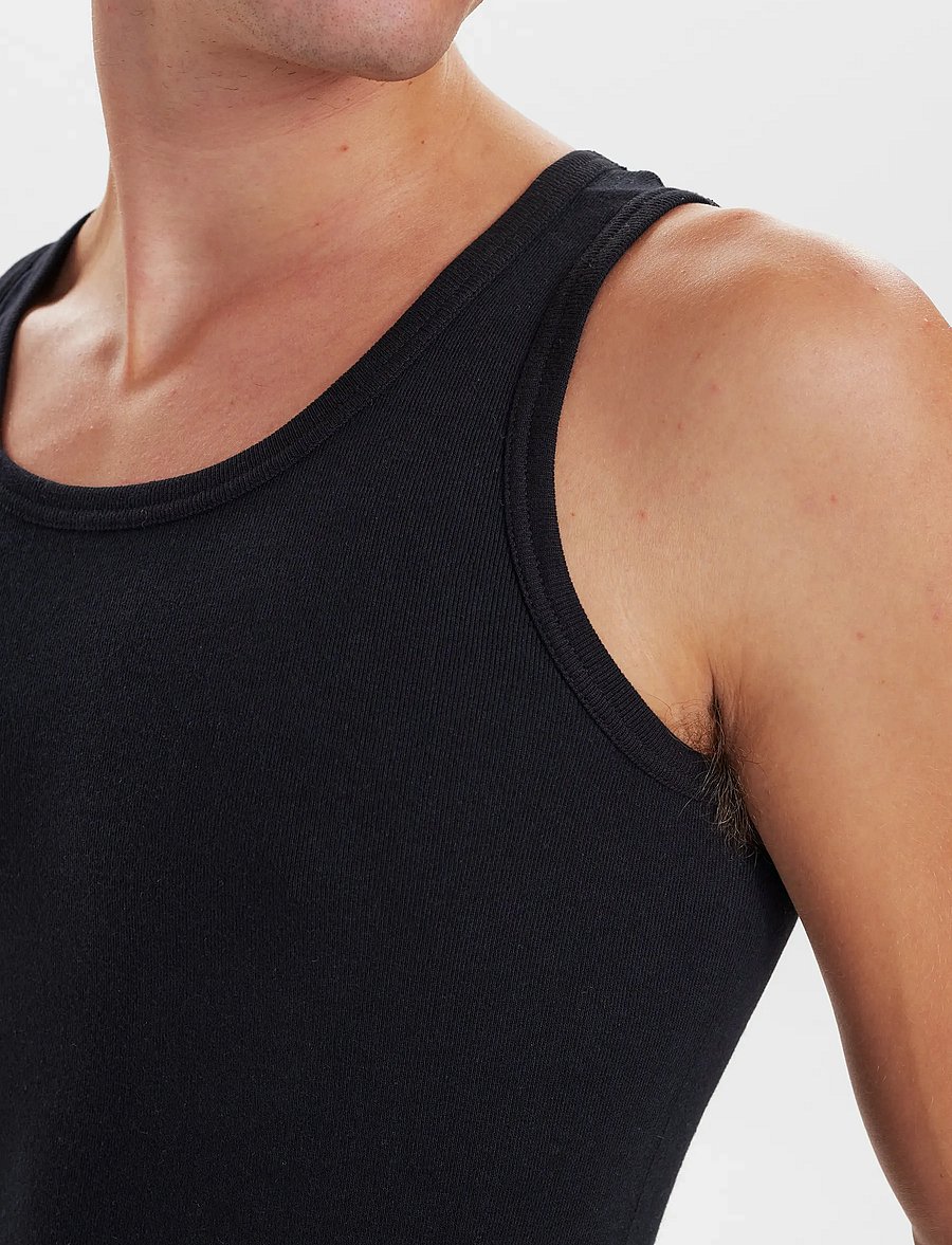 JBS - JBS singlet 2-pack organic - tank tops - svart - 4