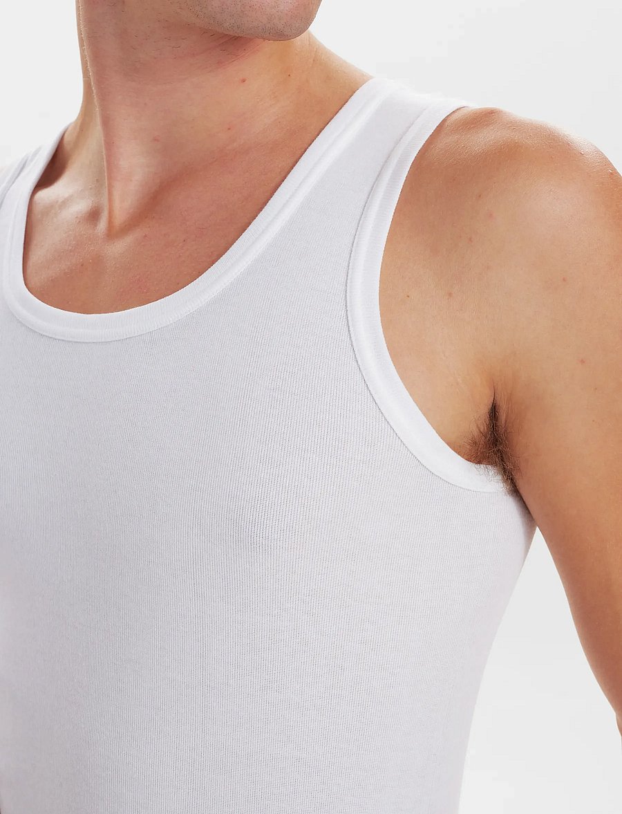 JBS - JBS singlet 2-pack organic - topit - vit - 4