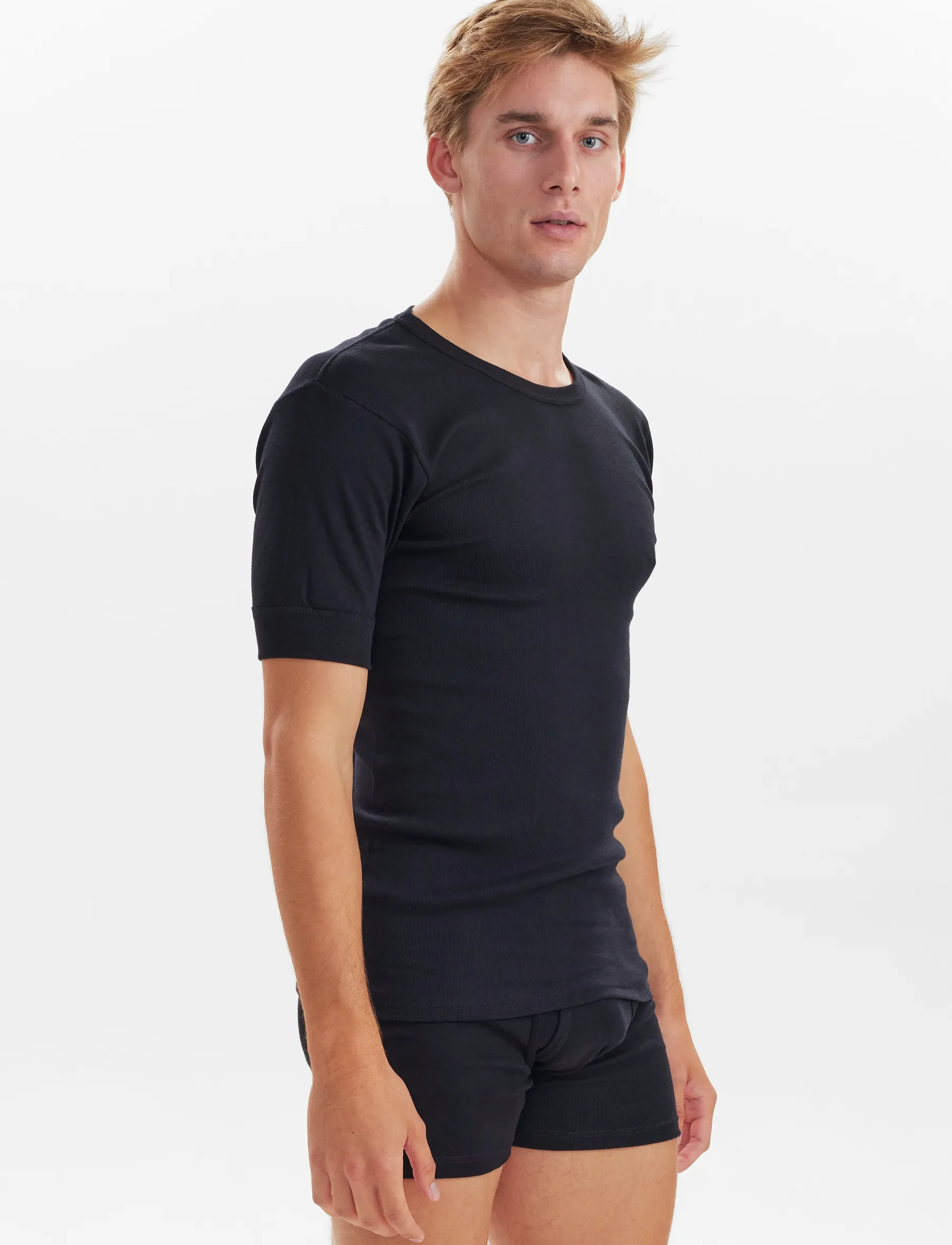 JBS T-Shirt 2-Pack Organic, 3XL, T-shirts, Schwarz - Short-sleeved, Männerswear