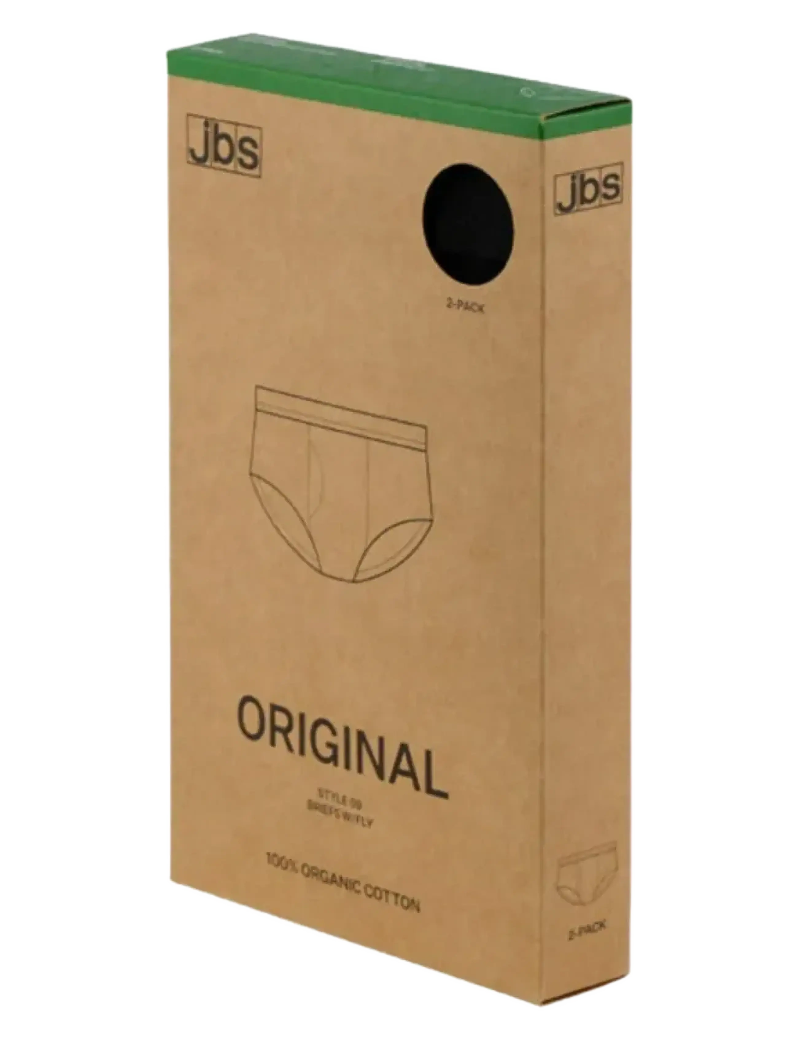 JBS - JBS brief 2-pack organic. - apakšveļas multipaka - svart - 2
