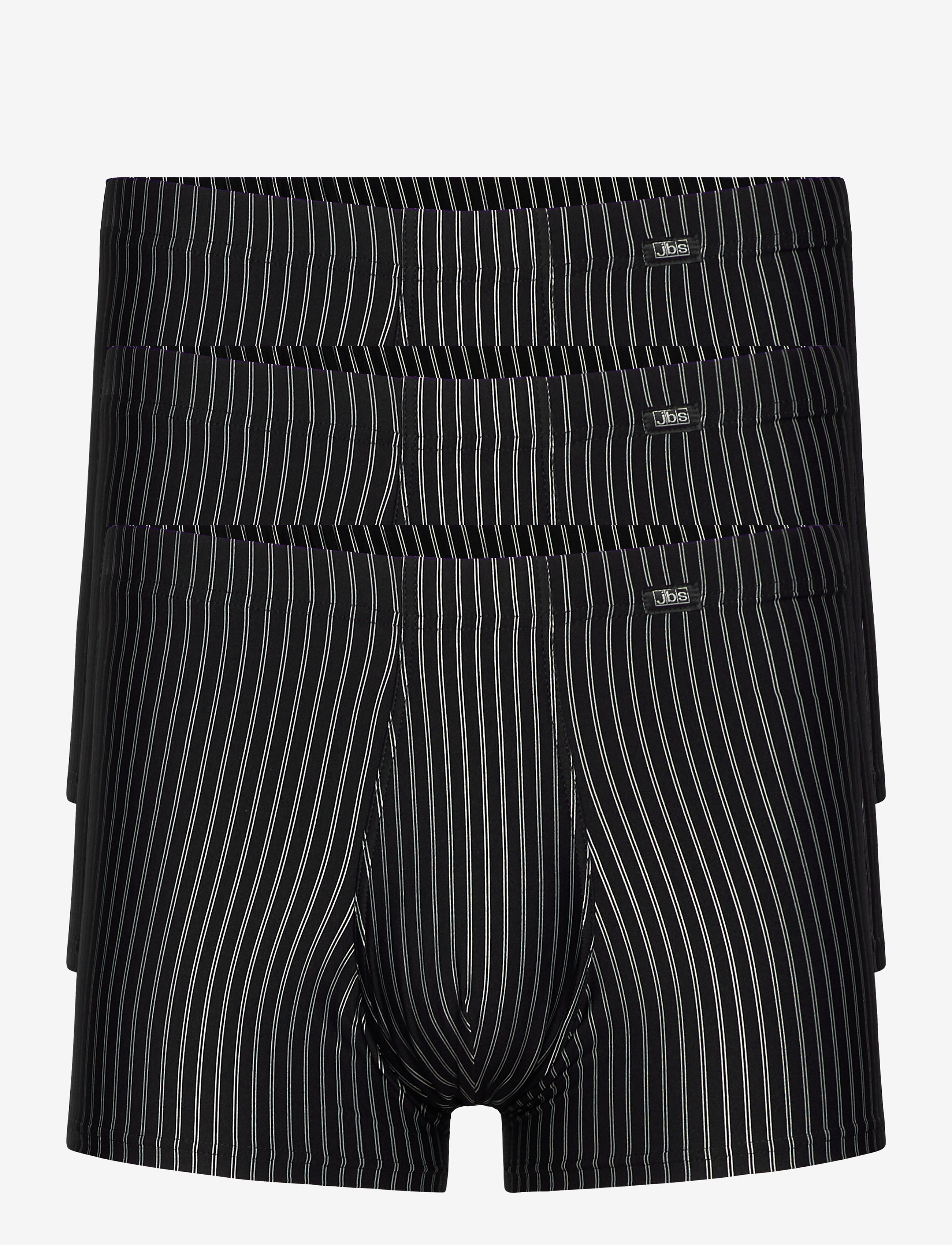 JBS 3-Pack Tights Microfiber, Mænd, Stribede Boxershorts, Sort, Str: L
