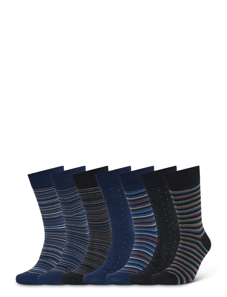 JBS - JBS socks bamboo 7 pairs box - crew socks - grÅ med va - 0
