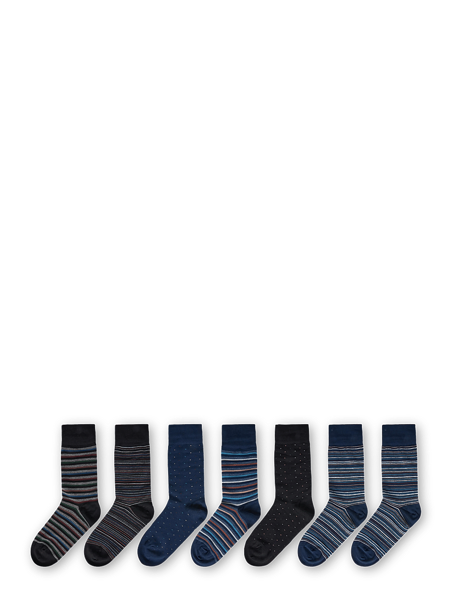 JBS - JBS socks bamboo 7 pairs box - crew socks - grÅ med va - 1