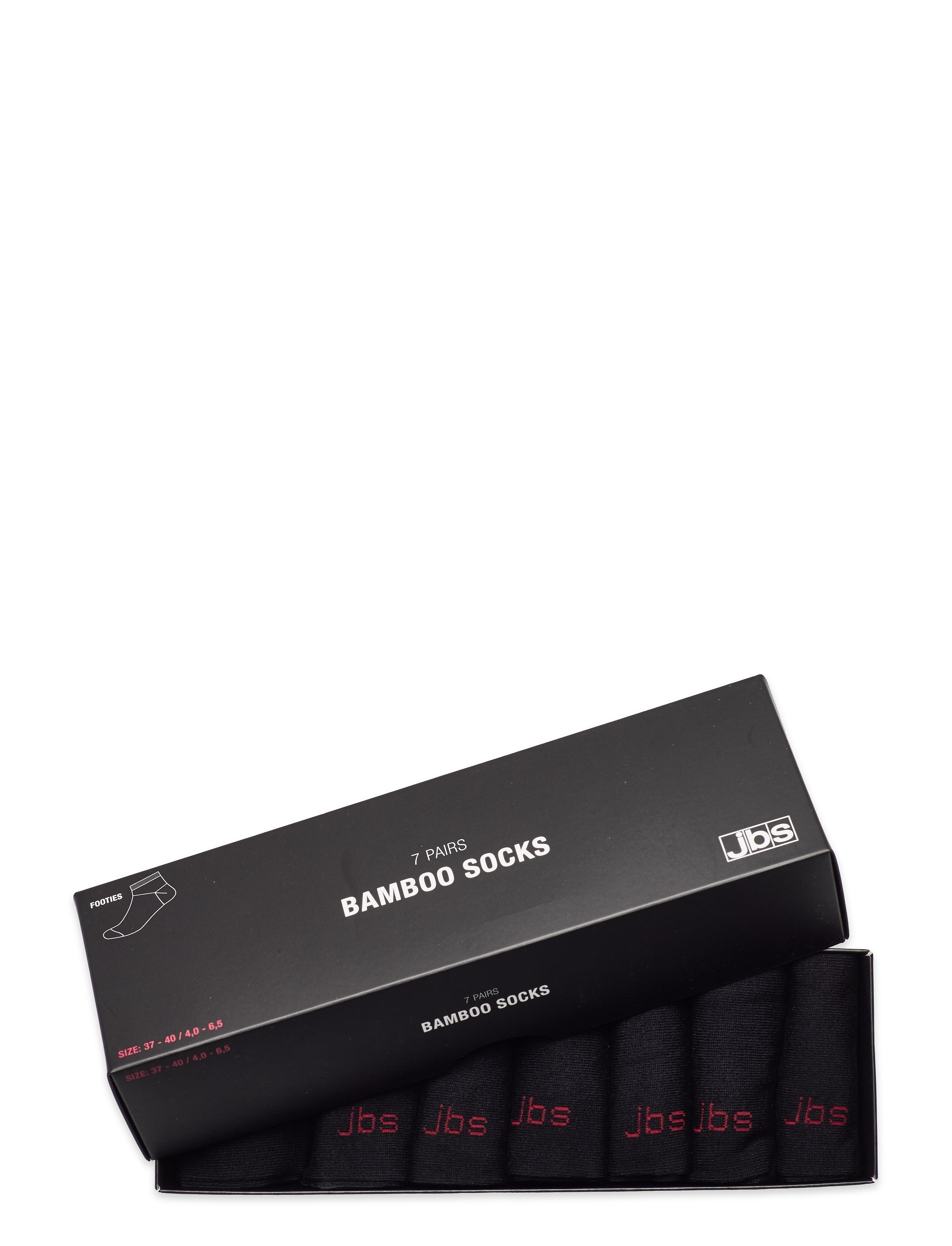 JBS Footie Bamboo 7 Pairs Box, Mænd, Fodstrømper Multipack, Sort, Str: 37-40