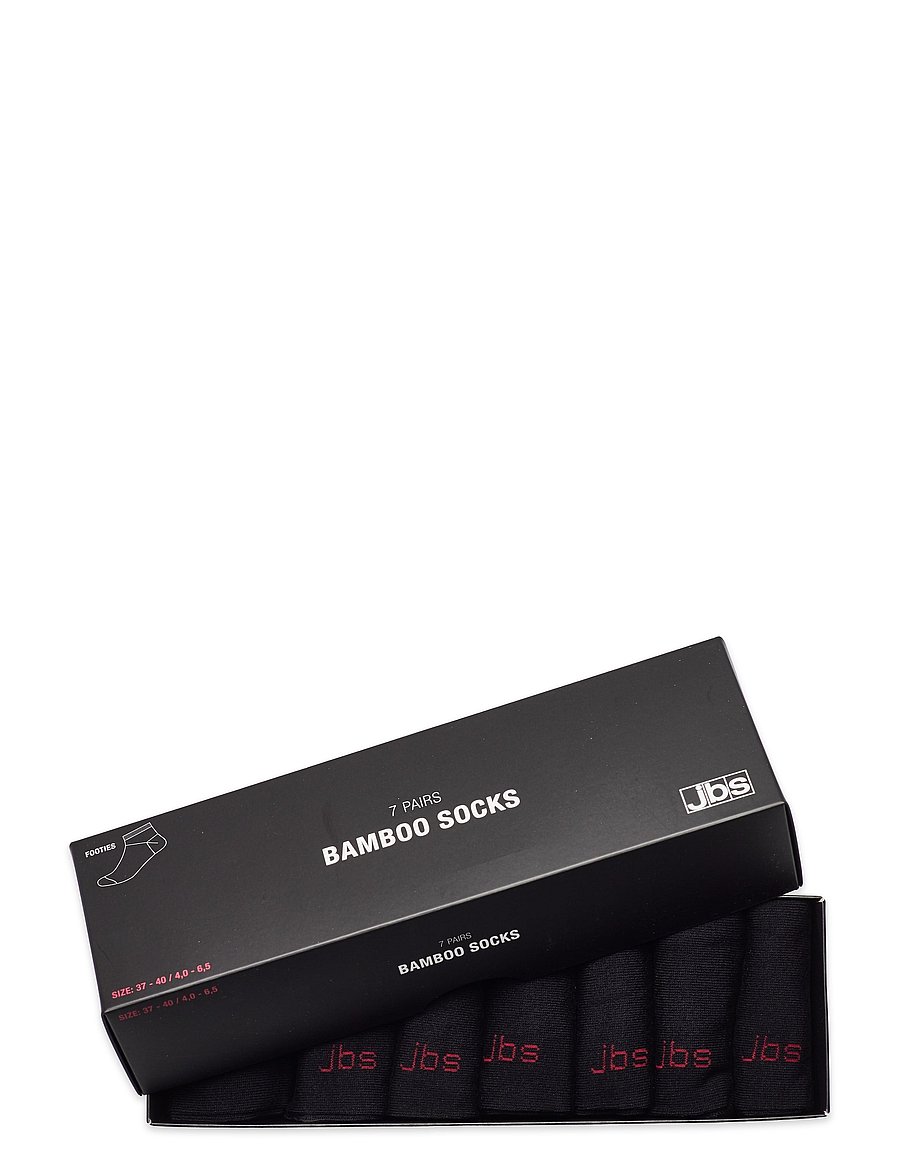 JBS - JBS footie bamboo 7 pairs box - lot de paires de chaussettes - svart - 0