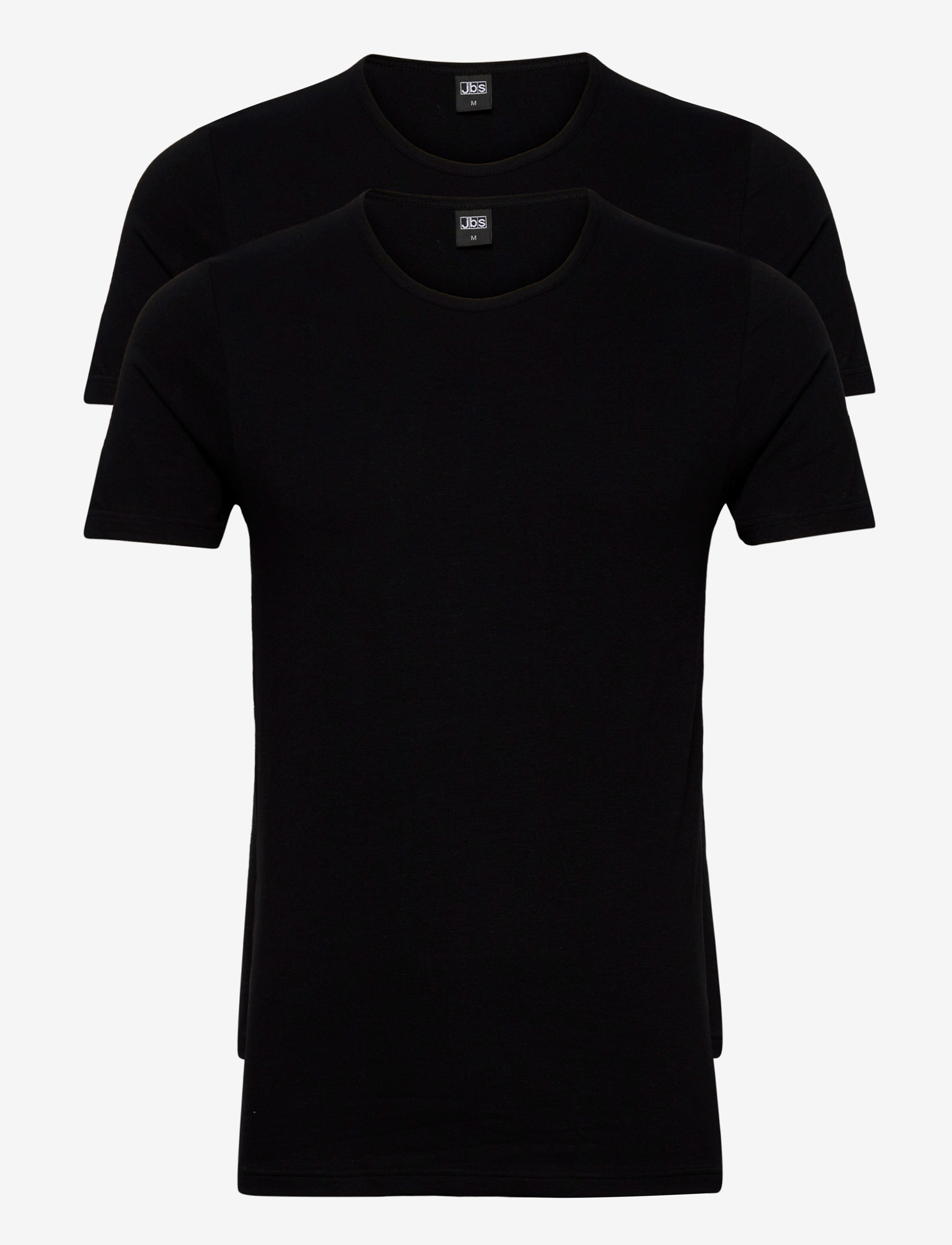 JBS 2-Pack T-Shirt O-Neck Gots, M, T-shirts, Schwarz - Short-sleeved, Männerswear