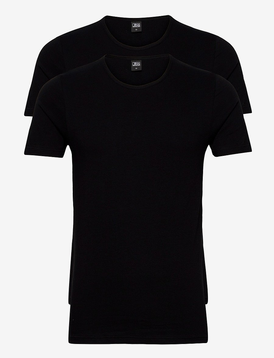 JBS - JBS 2-pack t-shirt O-neck GOTS - t-paidat monipakkauksessa - svart - 0