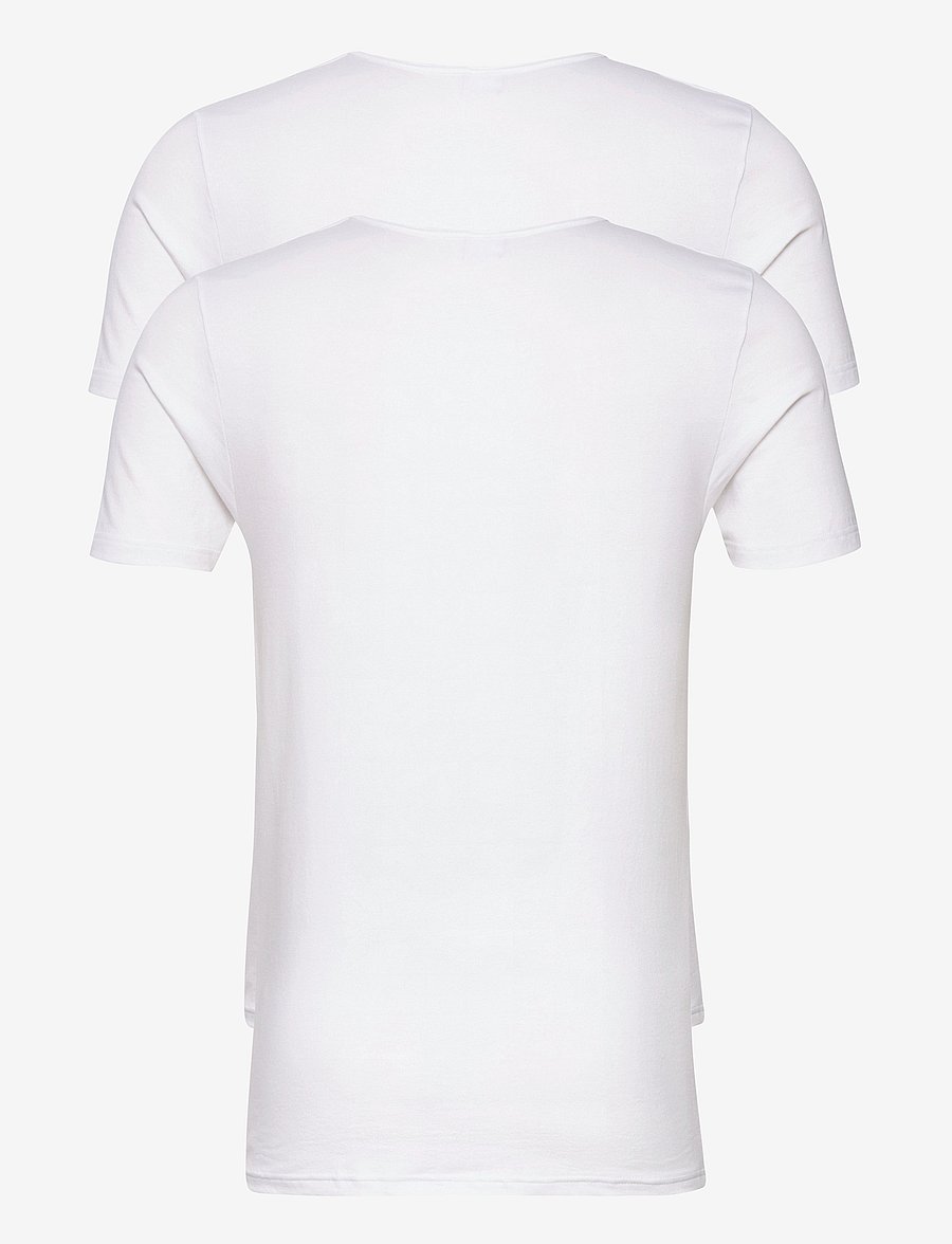 JBS - JBS 2-pack t-shirt O-neck GOTS - marškinėlių komplektas - vit - 2