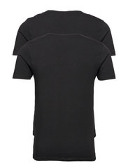 JBS - JBS 2-pack t-shirt V-neck GOTS - alhaisimmat hinnat - svart - 1