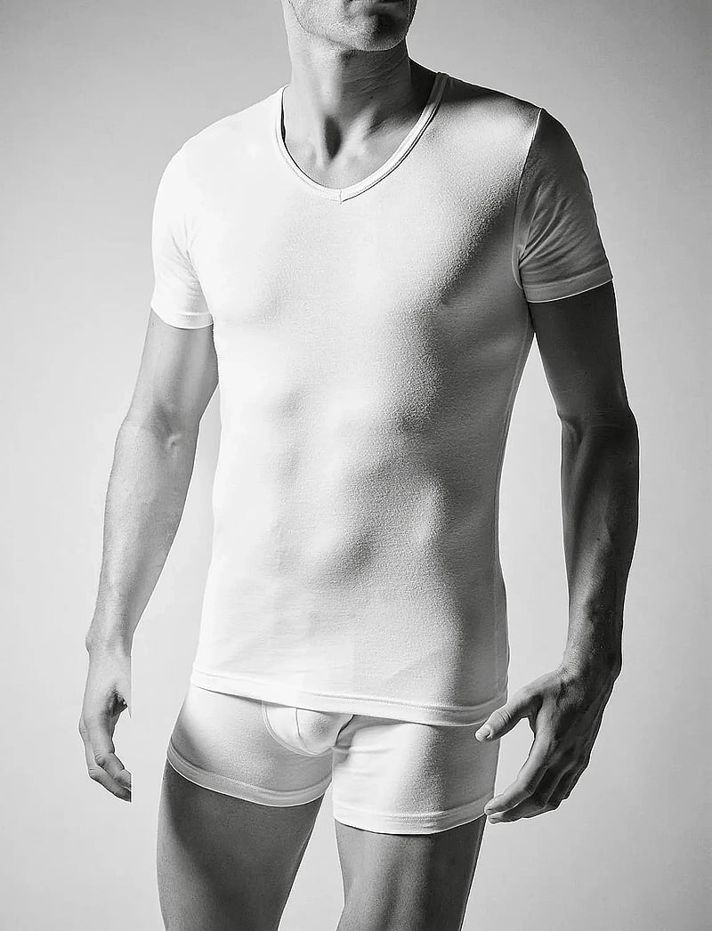 JBS - JBS 2-pack t-shirt V-neck GOTS - kortærmede t-shirts - svart - 2