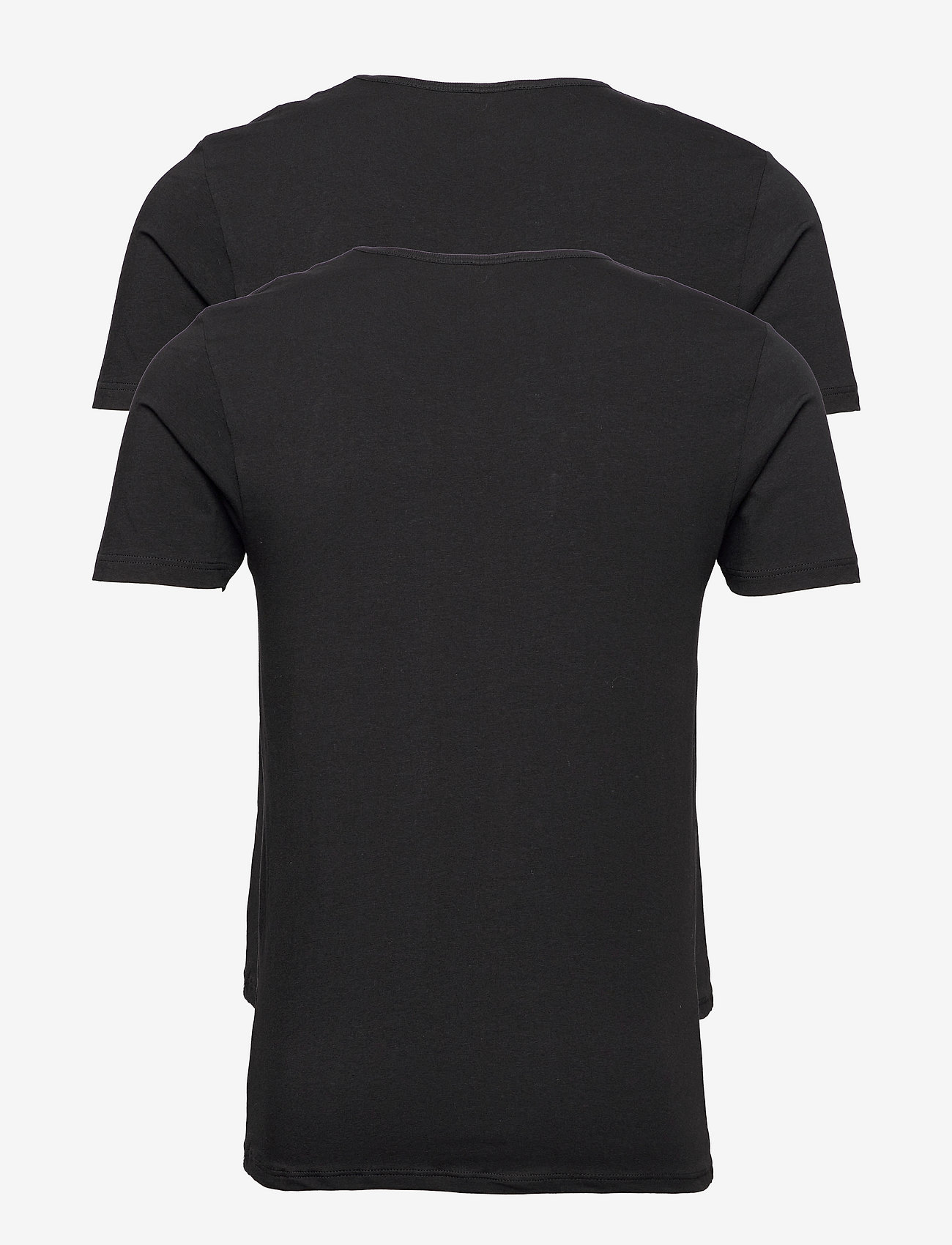 JBS - JBS 2-pack t-shirt V-neck GOTS - kortærmede t-shirts - svart - 3