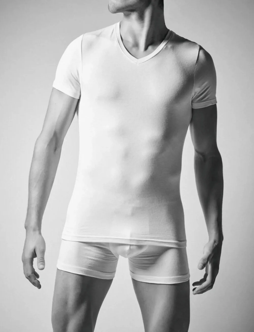 JBS - JBS 2-pack t-shirt V-neck GOTS - v-kaelusega t-särgid - vit - 5