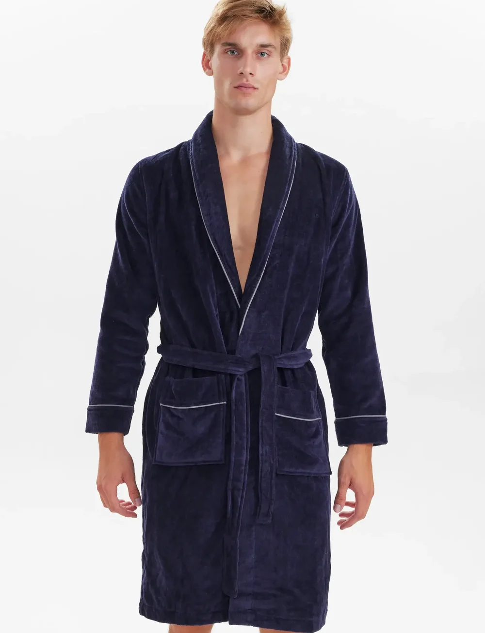 JBS - JBS bathrobe. - bademäntel - blue - 2