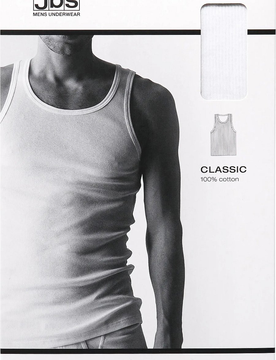 JBS - JBS singlet classic - tanktops - white - 3