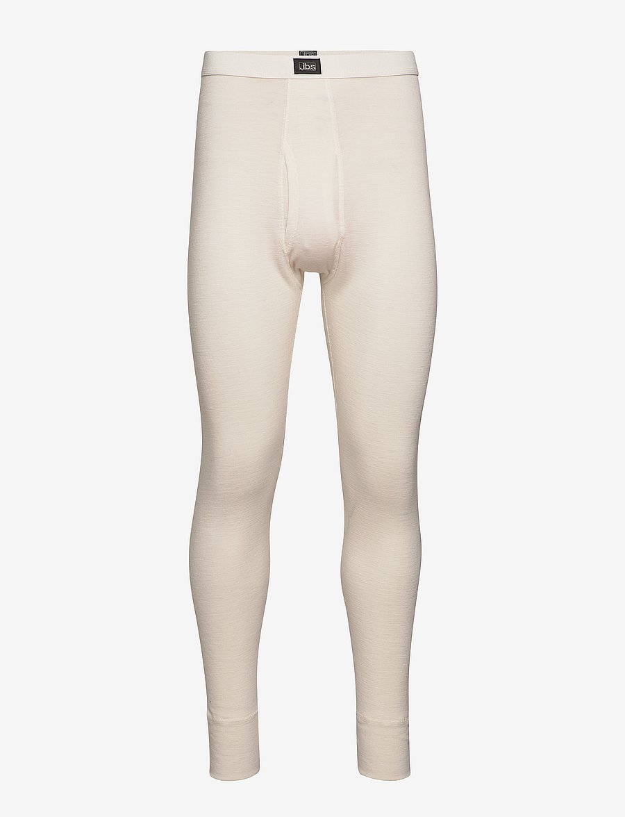 JBS - JBS long johns with fly wool. - underställsbyxor - white - 1