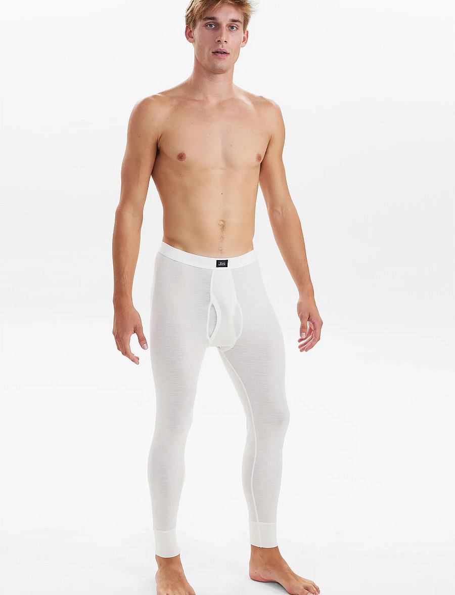 JBS - JBS long johns with fly wool. - funkionsunterwäsche - hosen - white - 4