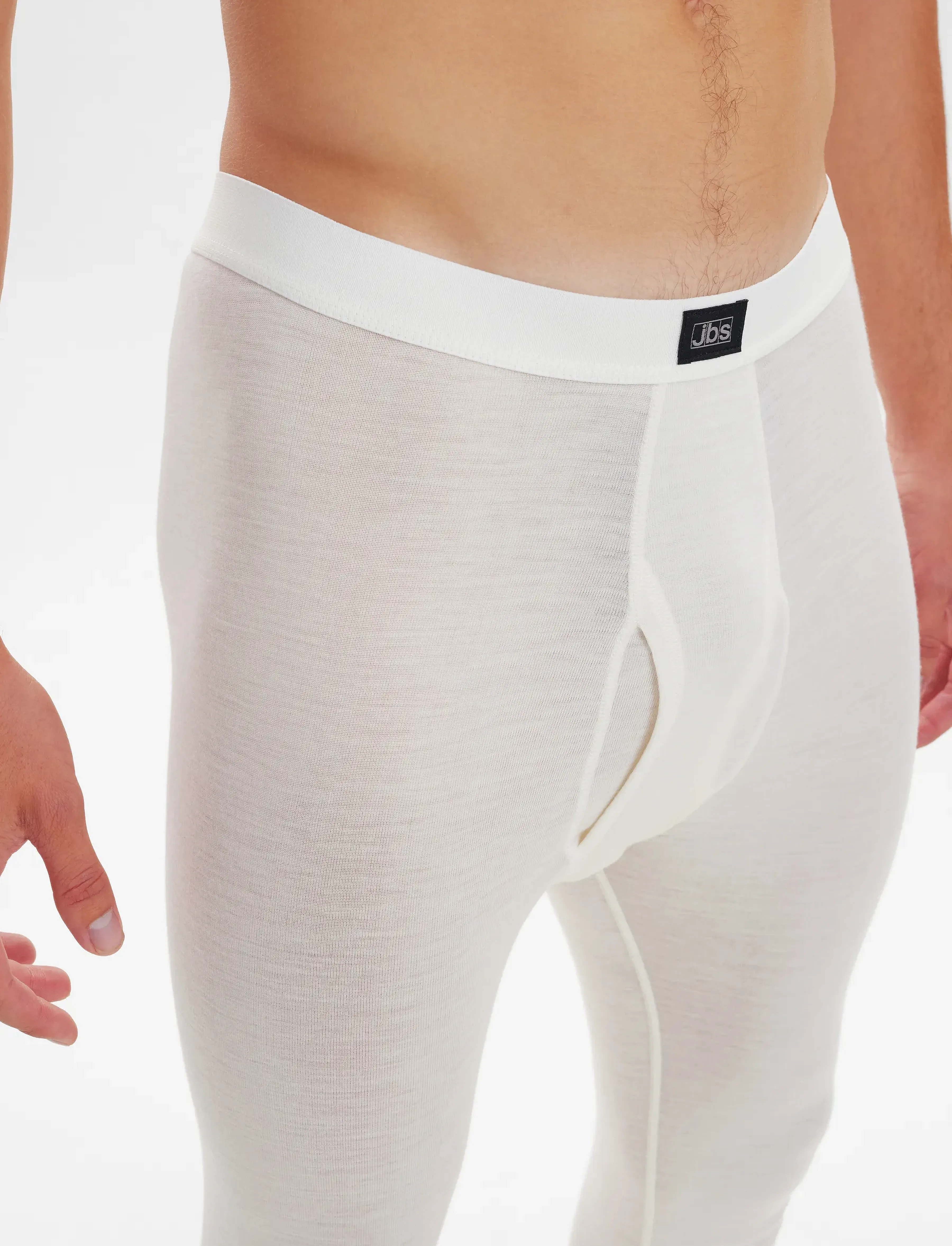 JBS - JBS long johns with fly wool. - funkionsunterwäsche - hosen - white - 5