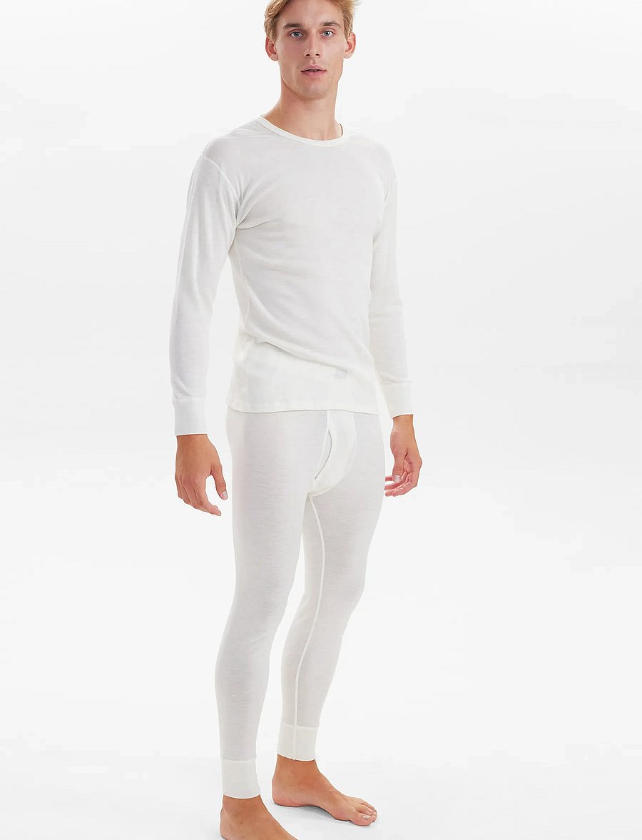 JBS - JBS t-shirt long sleeve wool - t-shirts à manches longues - white - 0