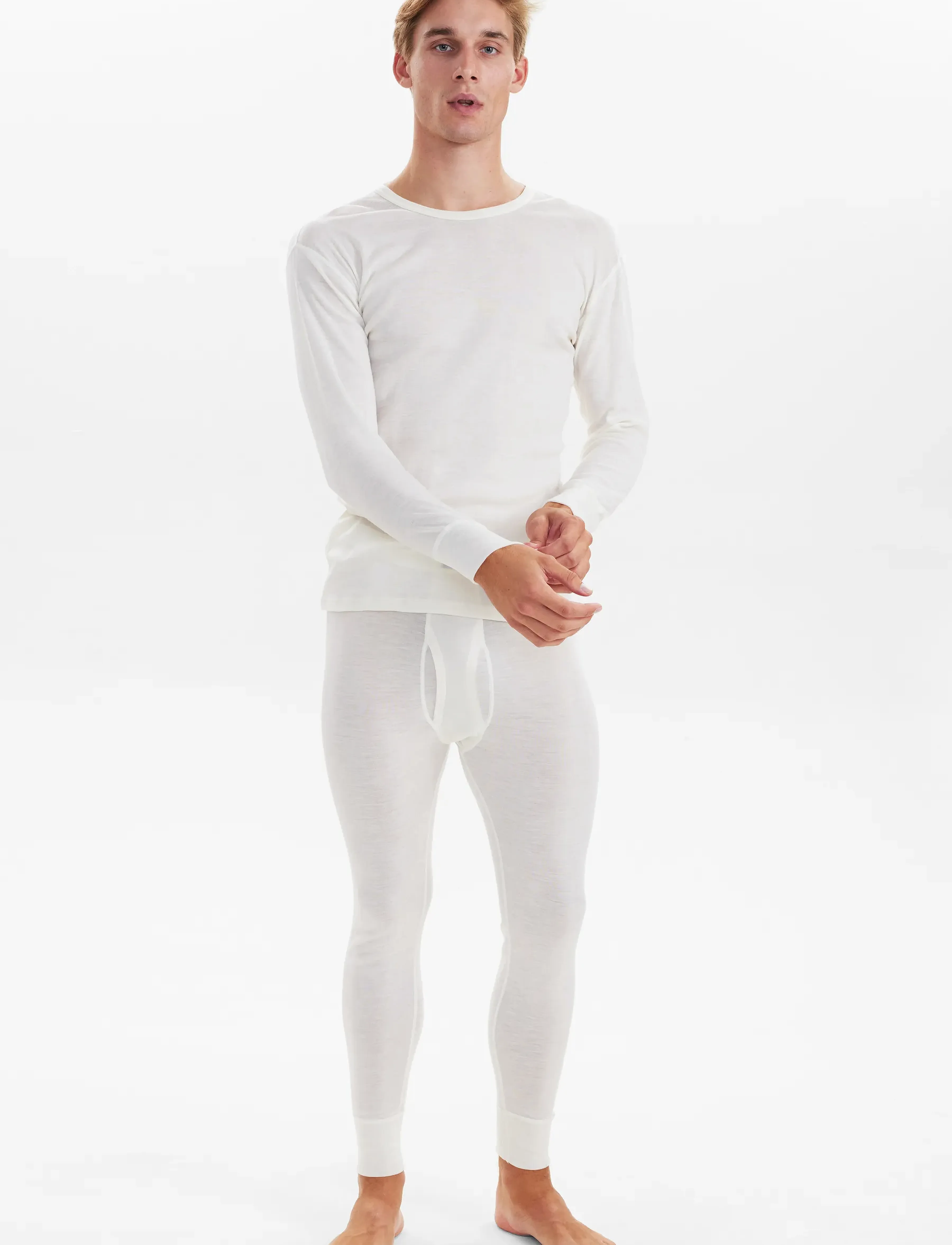 JBS - JBS t-shirt long sleeve wool - langærmede t-shirts - white - 4