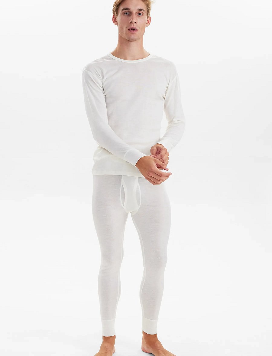 JBS - JBS t-shirt long sleeve wool - langærmede t-shirts - white - 4