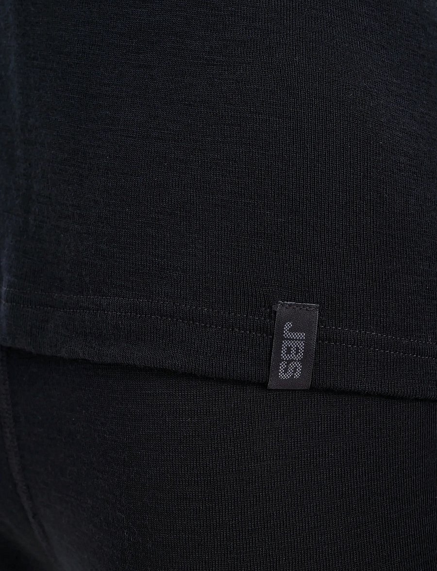 JBS - JBS t-shirt wool - kortærmede t-shirts - black - 5