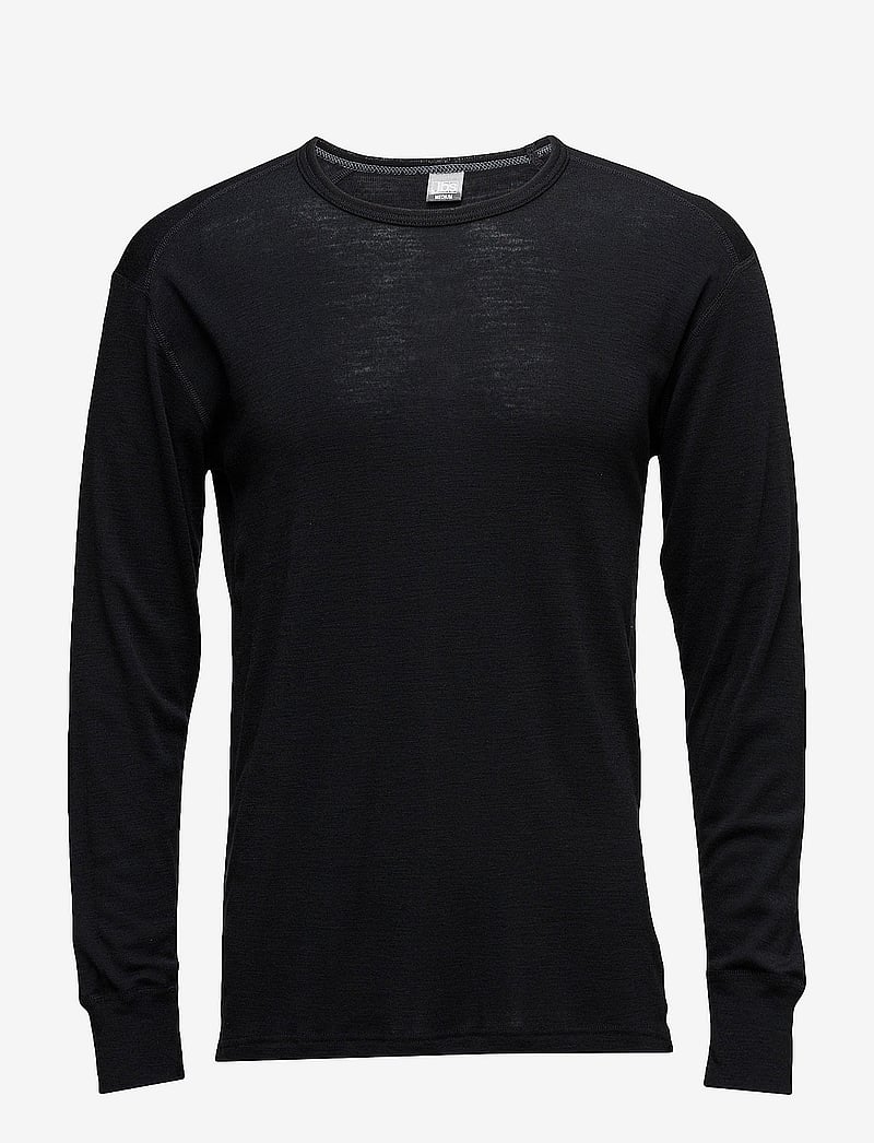 JBS - JBS t-shirt long sleeve wool. - langærmede t-shirts - black - 1