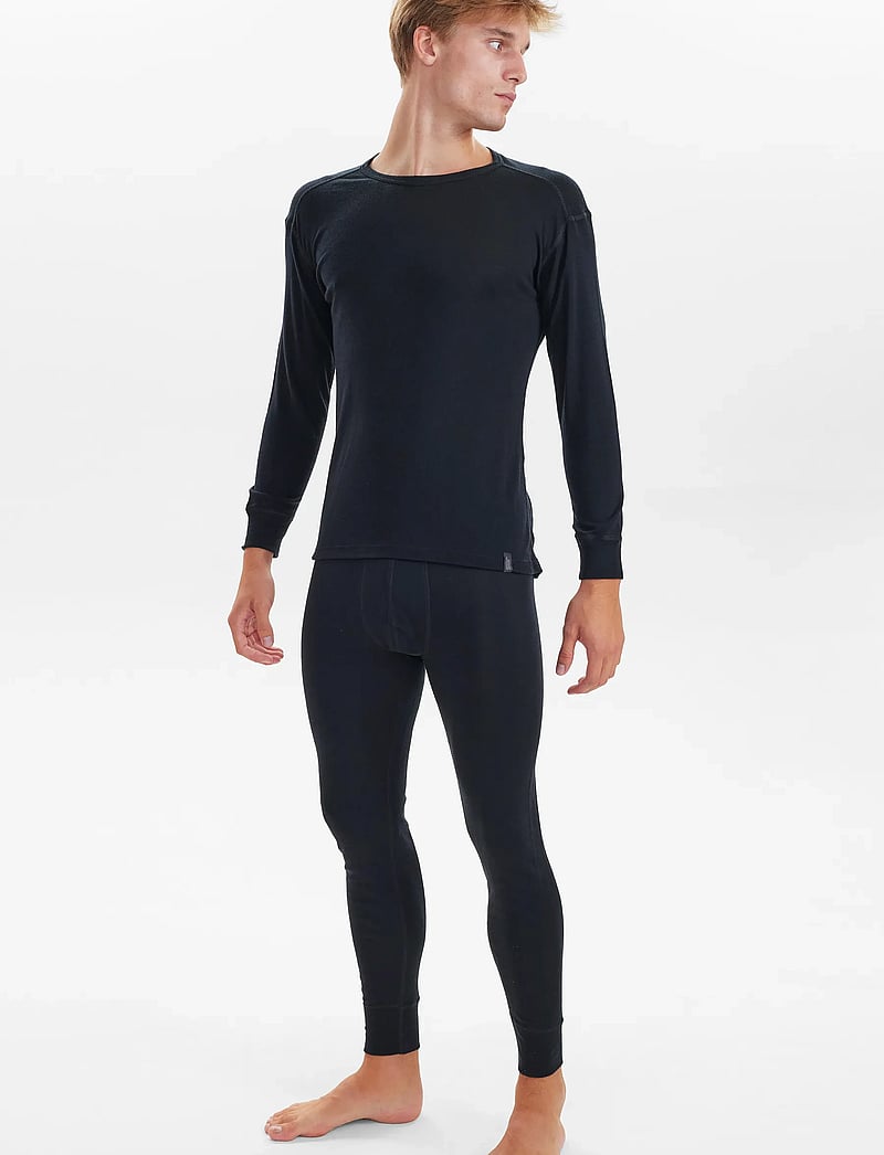 JBS - JBS t-shirt long sleeve wool. - langærmede t-shirts - black - 0