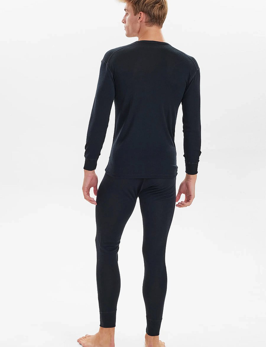 JBS - JBS t-shirt long sleeve wool. - lange mouwen - black - 4