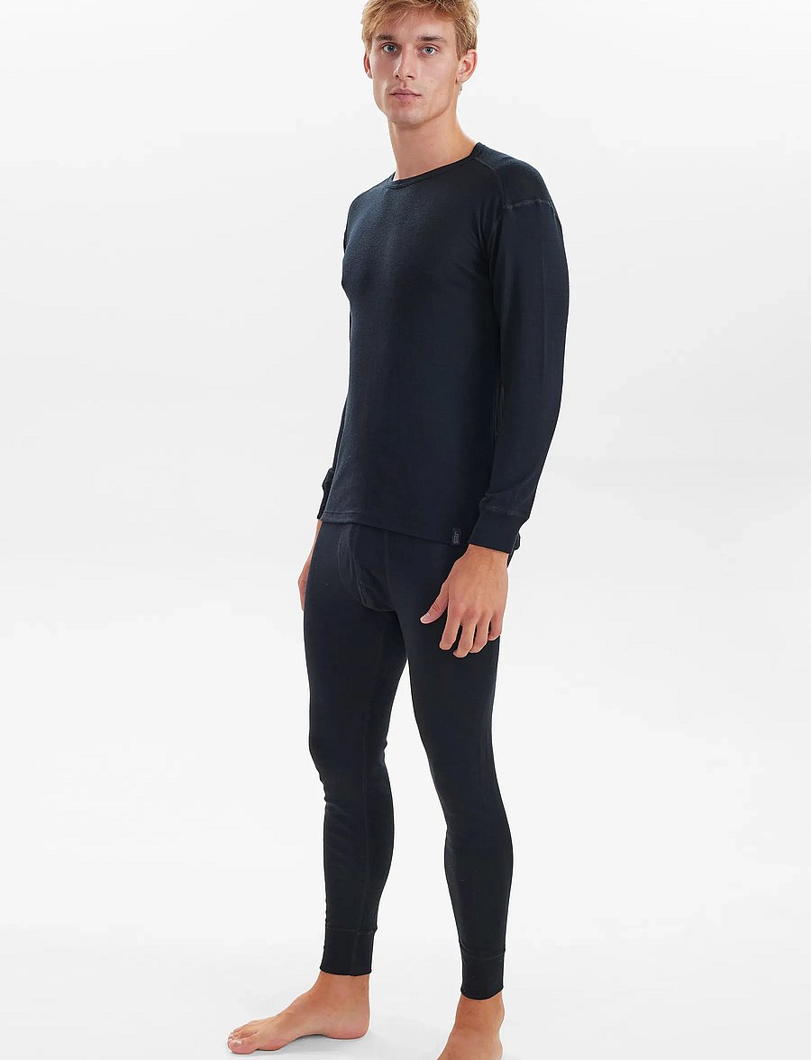 JBS - JBS t-shirt long sleeve wool. - lange mouwen - black - 5