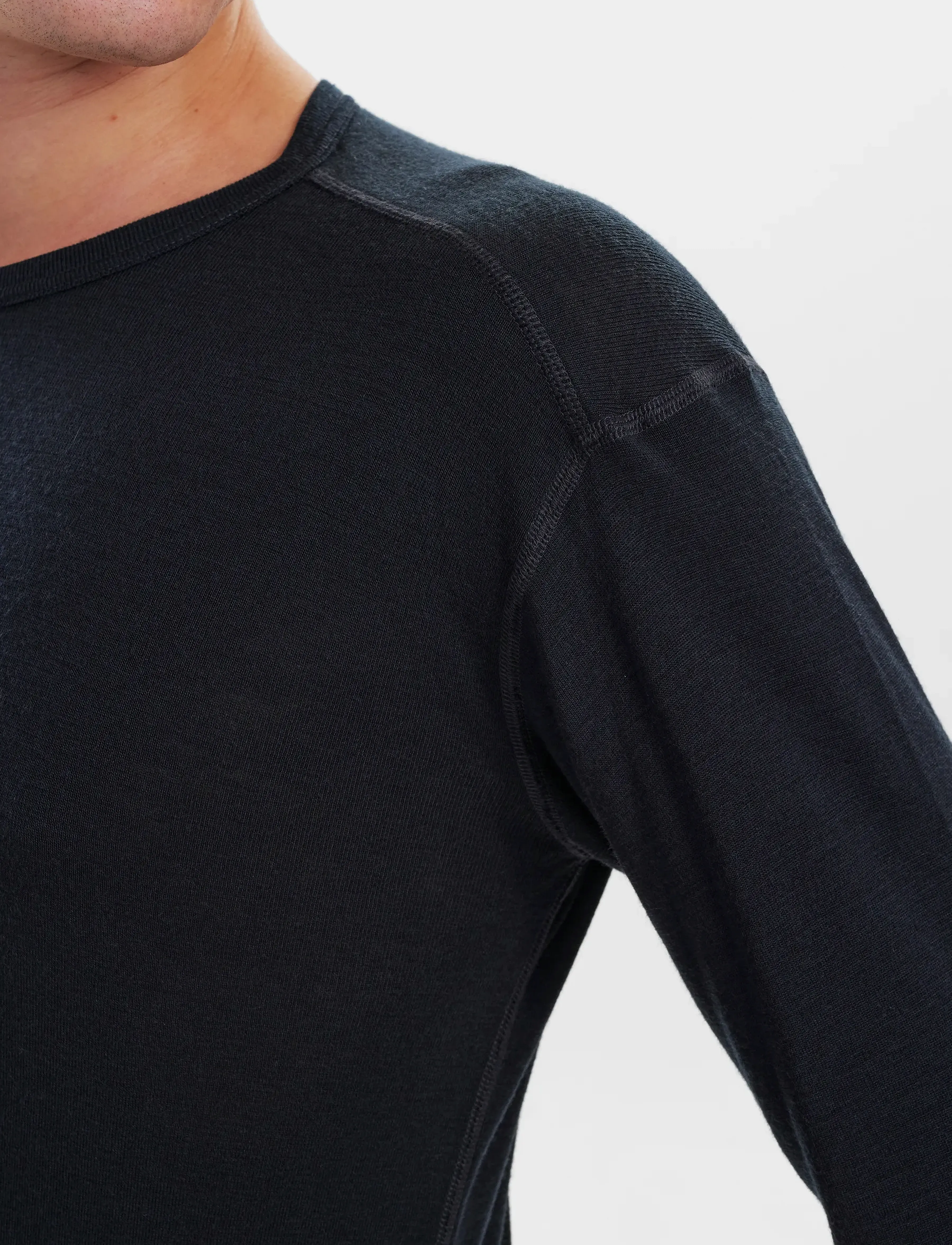 JBS - JBS t-shirt long sleeve wool. - langärmelige t-shirts - black - 5
