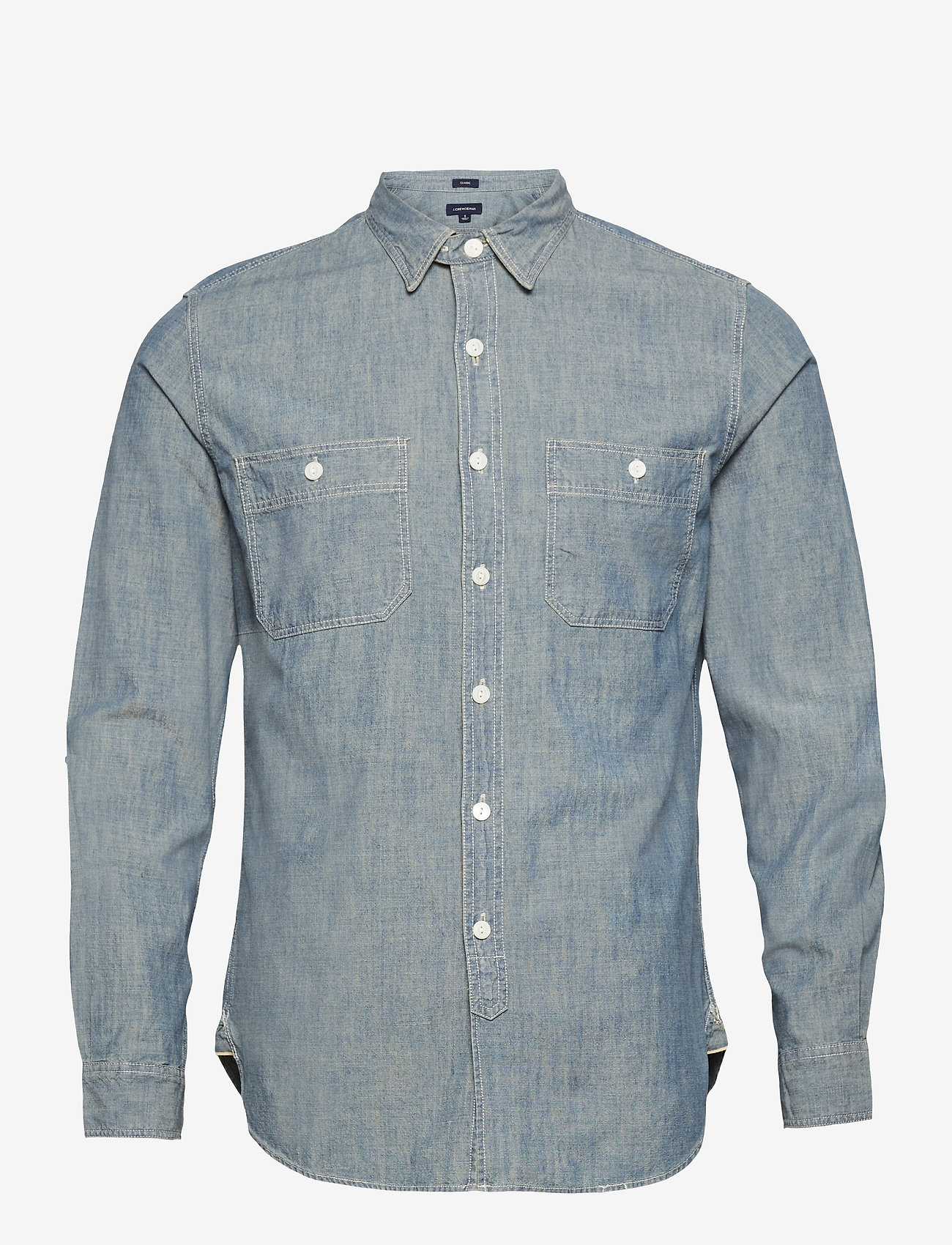 J.Crew - Vintage Chambray Utility Shirt - džinsiniai marškiniai - blue - 0