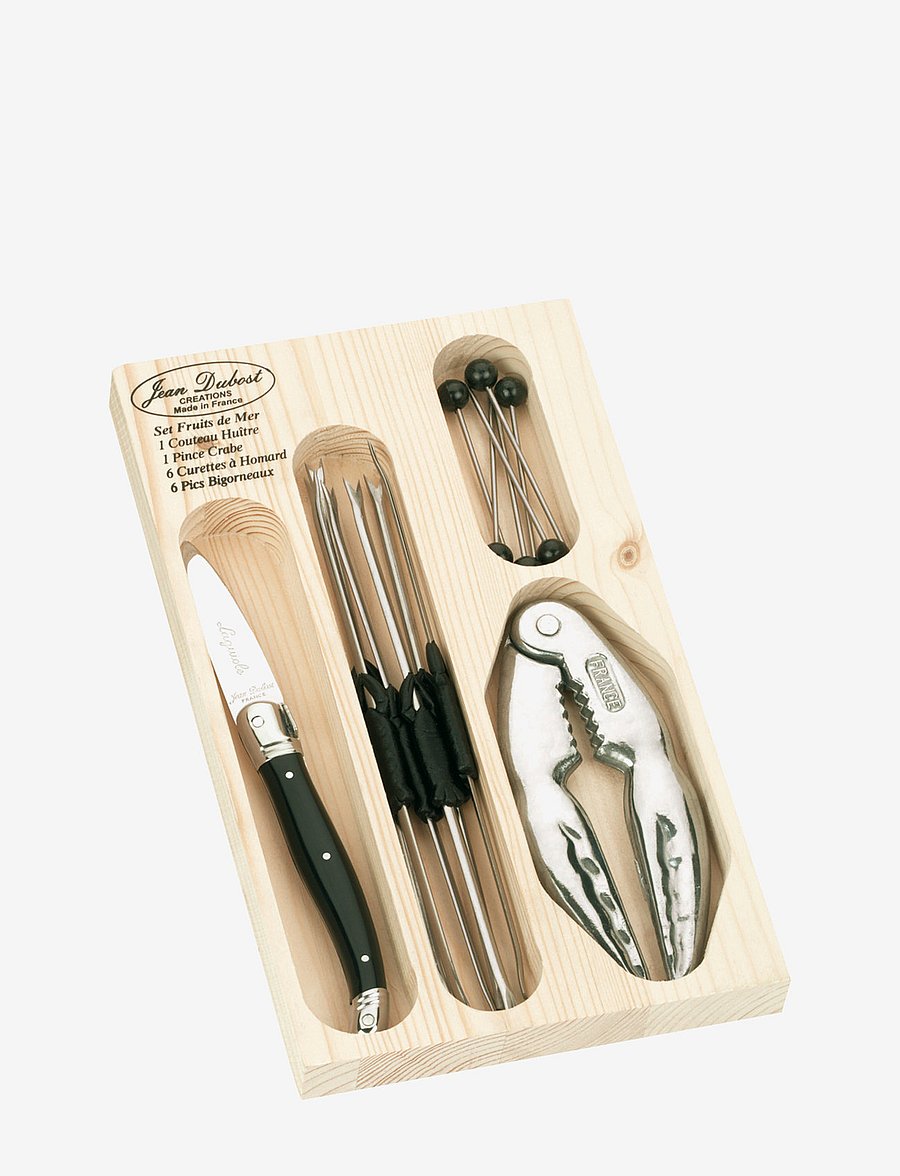 Jean Dubost - Sea food set Laguiole - meeresfrüchte-besteck-sets - black - 1
