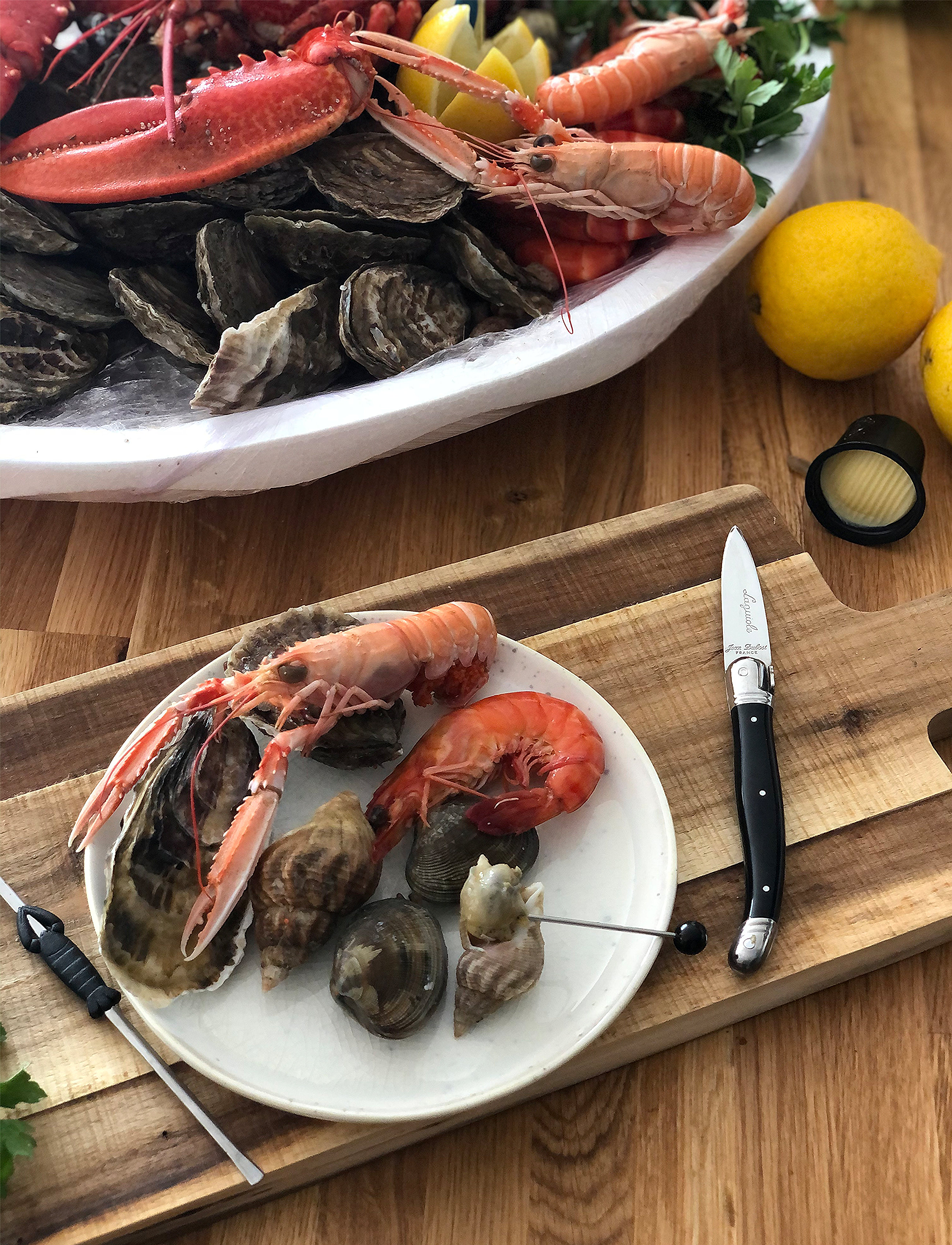 Jean Dubost Seafood Sæt Laguiole, One Size, Cutlery, Schwarz - Cutlery Sets, Homeware