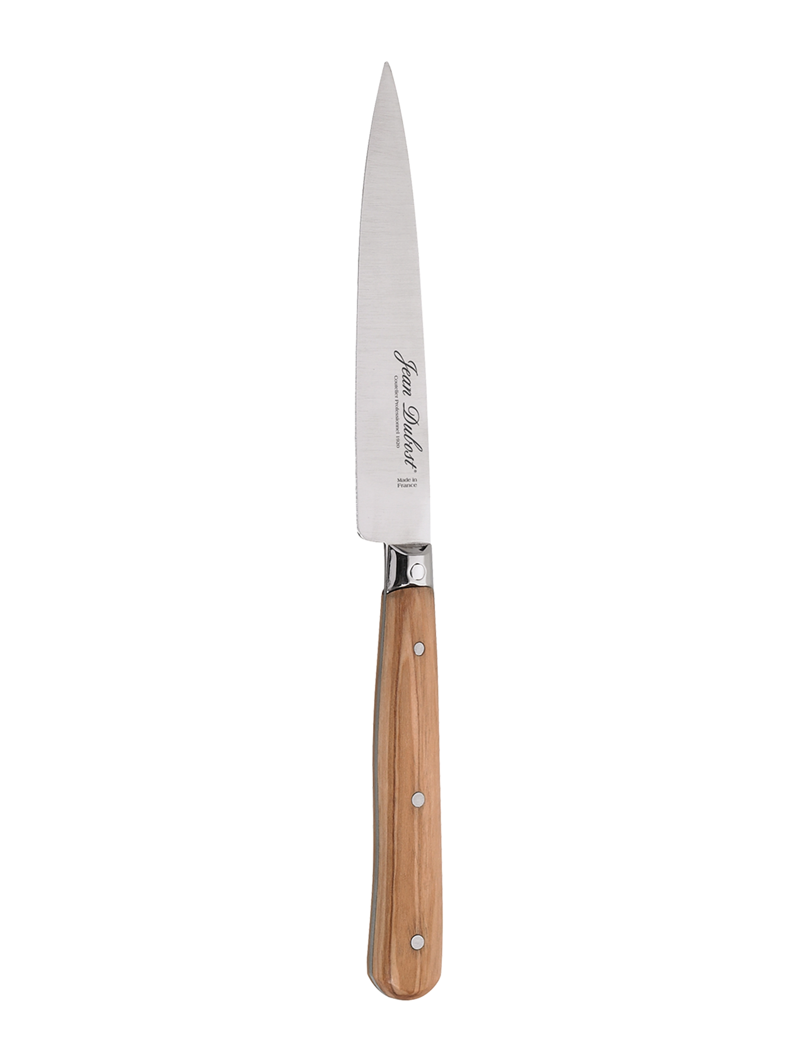 JEAN DUBOST Universalkniv M. Oliventræsskaft Braun - L:10CM - Unisex