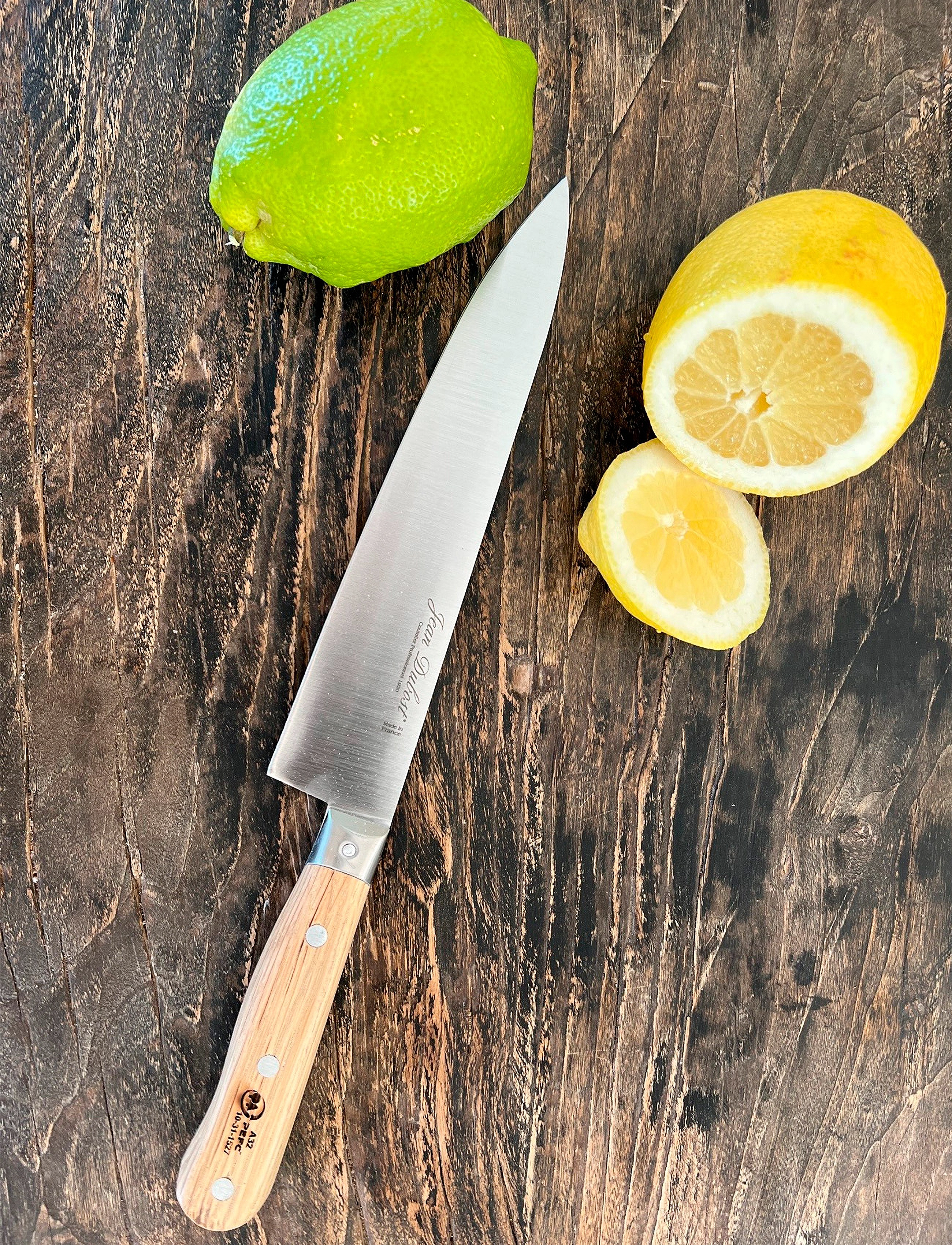 Jean Dubost Kokkekniv, L:20 cm, Brown, Knive Og Tilbehør > Kokkeknive, Unisex