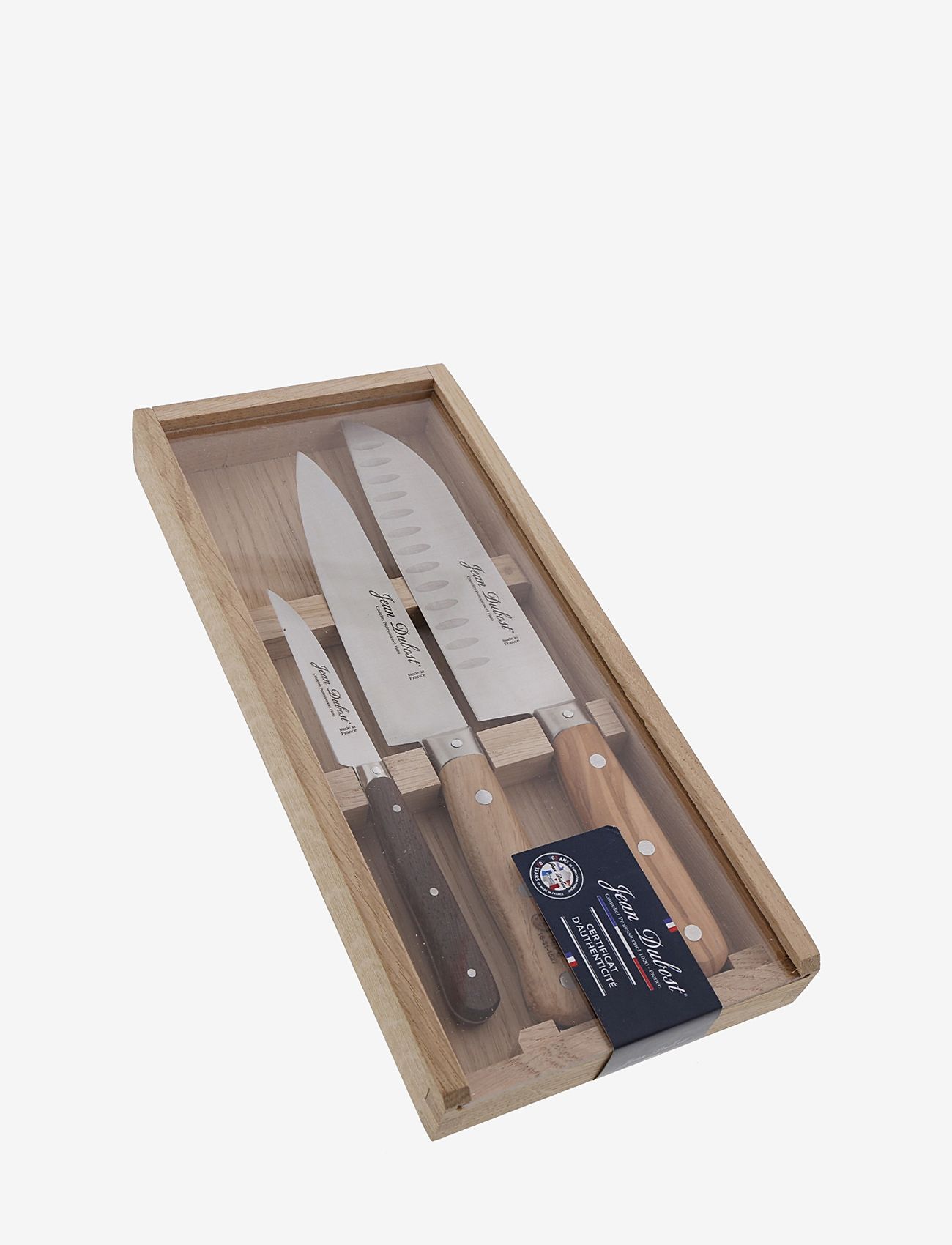 Jean Dubost - Knife set in wooden box - multi colored - 0