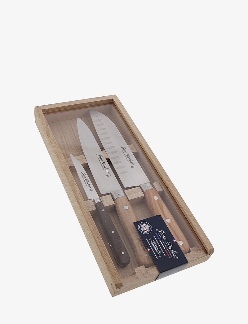 Jean Dubost - Knife set in wooden box - multi colored - 0