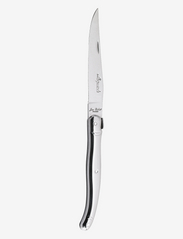 Laguiole kniv m. rustfrit stål håndtag - SILVER