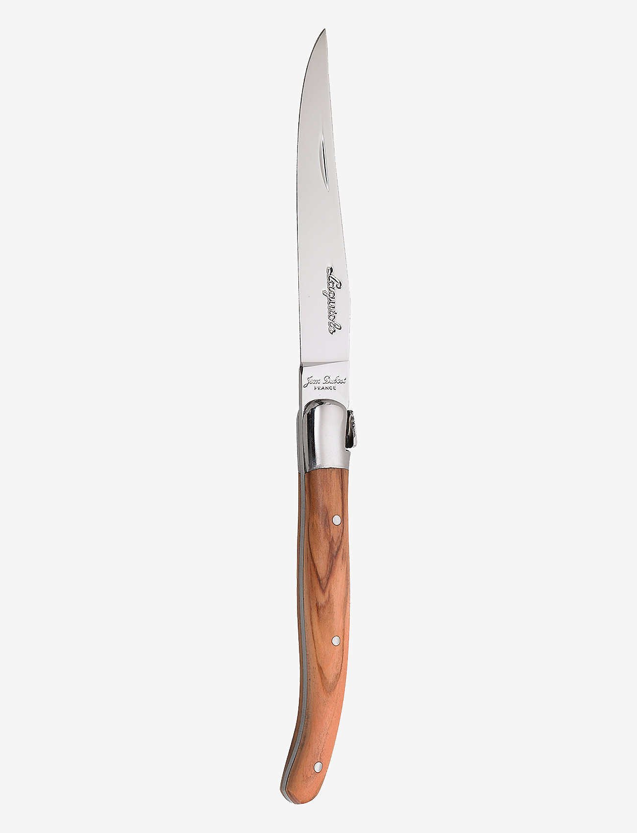 Jean Dubost Laguiole Kniv M. Oliventræsskaft, L:23 cm, Cutlery, Braun - Knives, Homeware