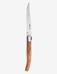 Laguiole kniv m. oliventræsskaft - BROWN