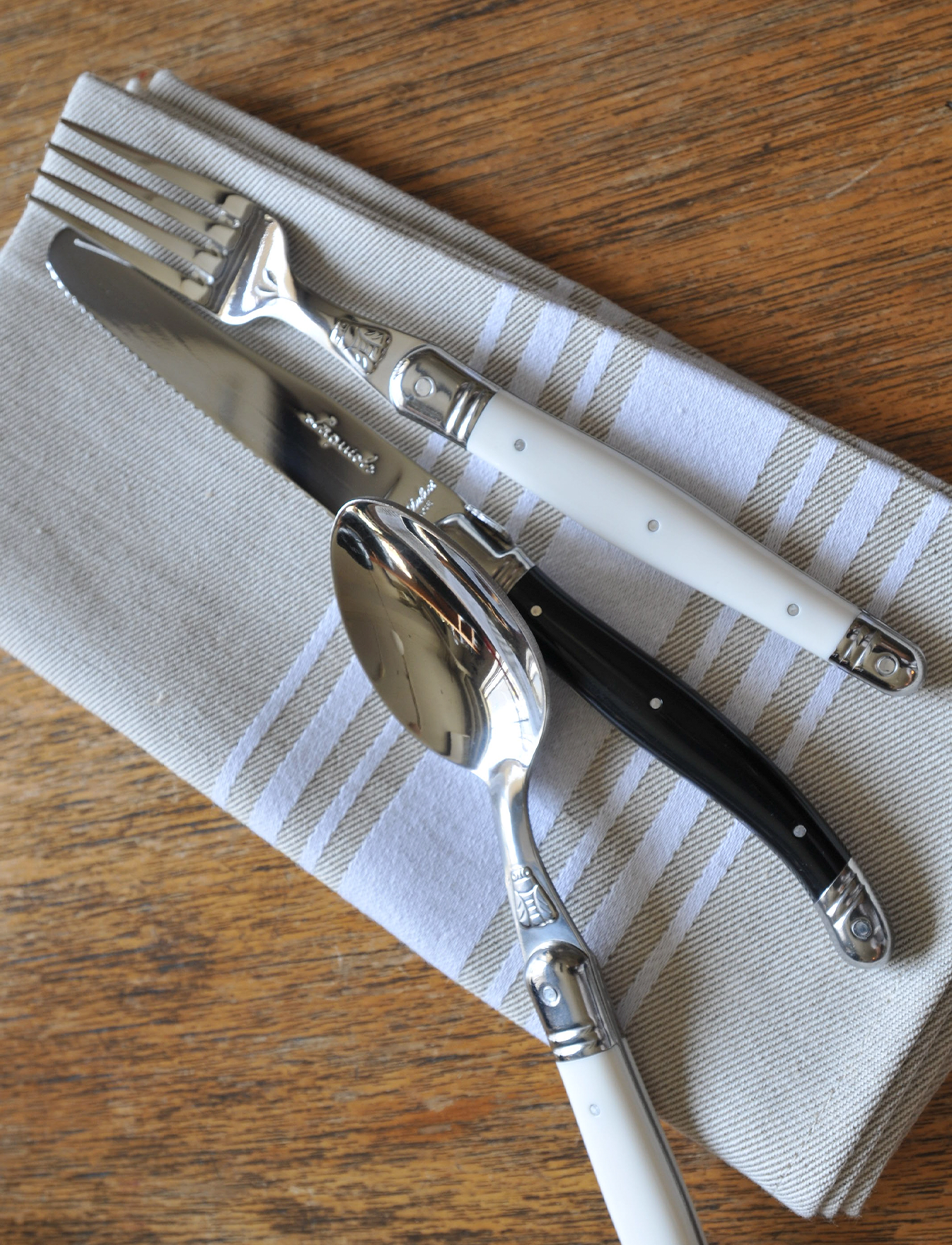 Jean Dubost Laguiole Ske, L:1.5 cm, Spoons, Schwarz - Table Homeware