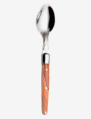 Jean Dubost - TEASPOON 1.5 MM THICKNESS REAL OLIVE WOOD HANDLE - theelepels & koffielepels - brown - 0