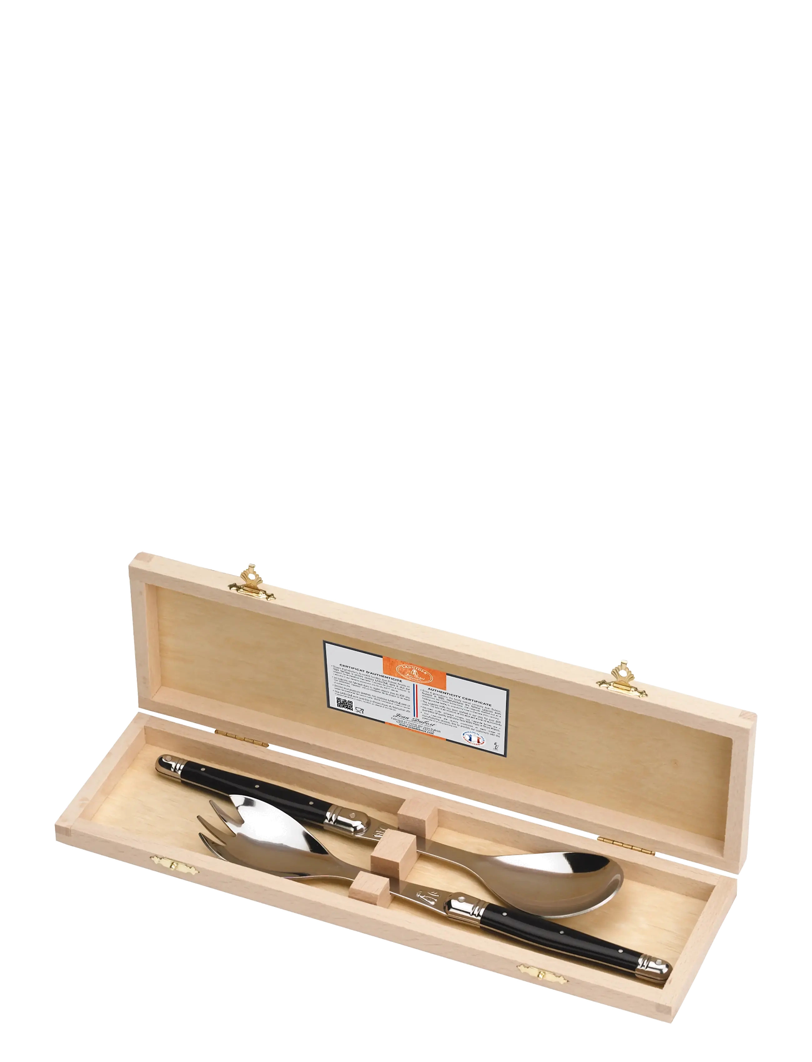 JEAN DUBOST Laguiole Salatbestik Schwarz - L25.5CM - Unisex
