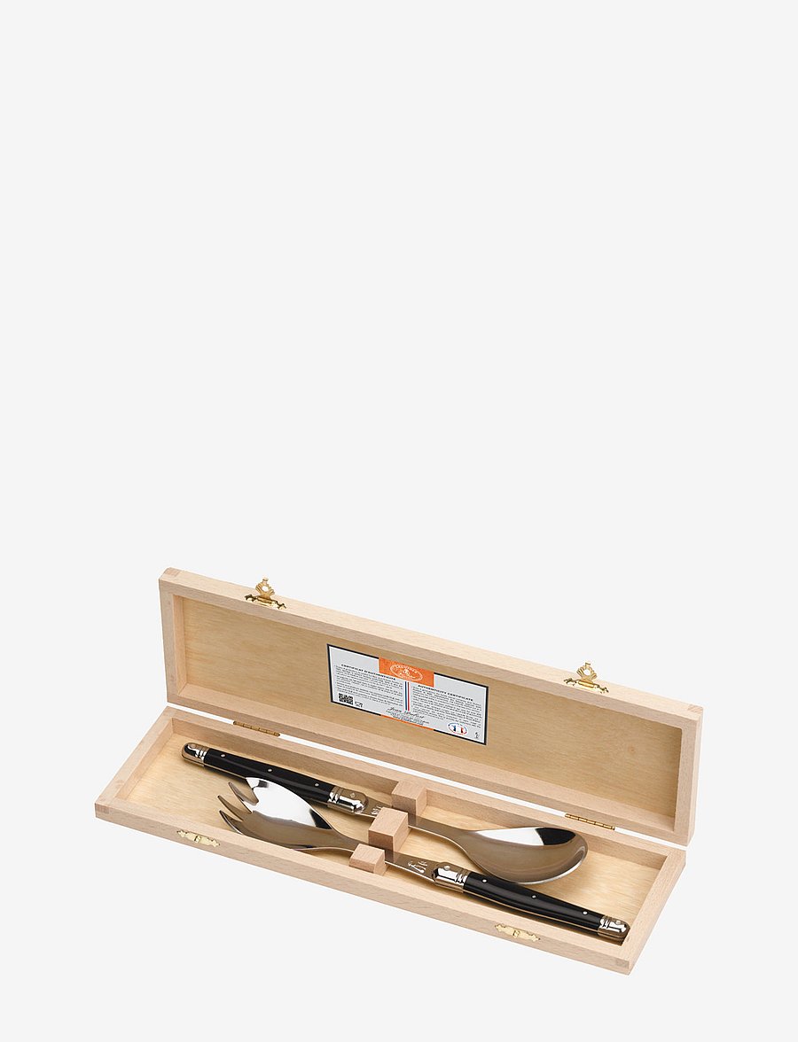Jean Dubost - SALLAD SET - salatbesteck - black - 0