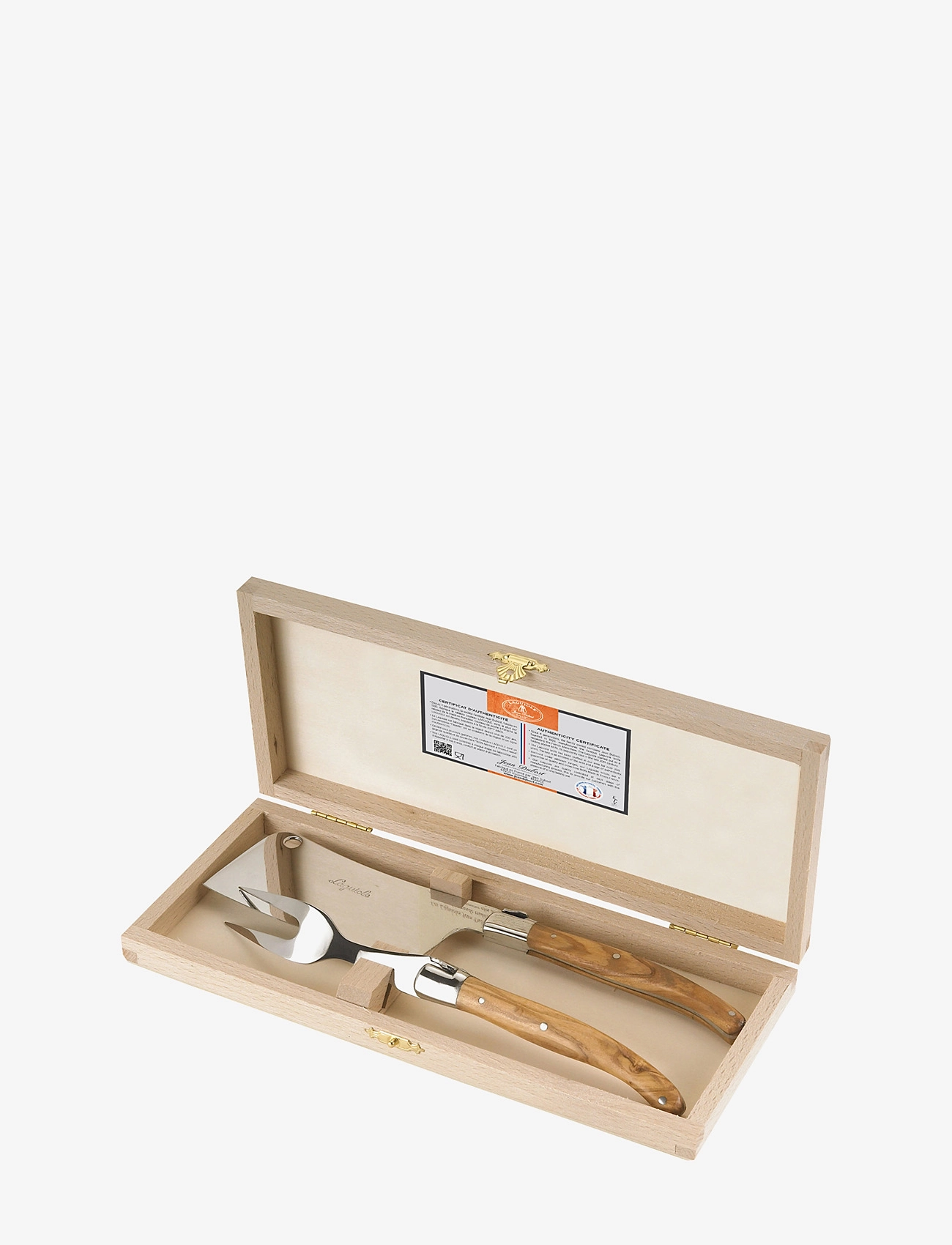 JEAN DUBOST Ostesæt Laguiole Braun - One Size - Unisex