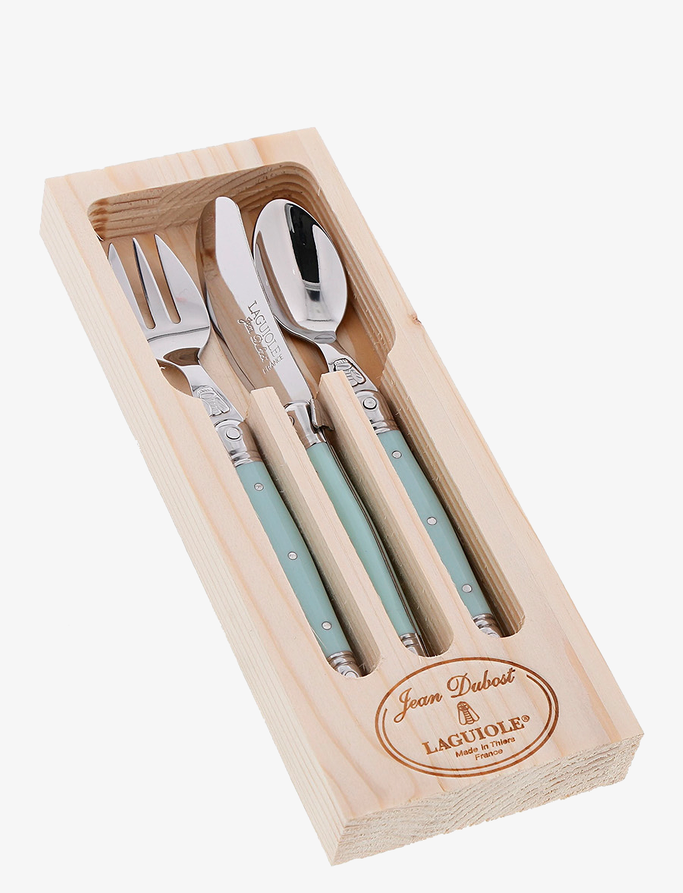 Jean Dubost Børnebestik 3 Stk Laguiole, One Size, Cutlery, Blau - Cutlery Set, Homeware