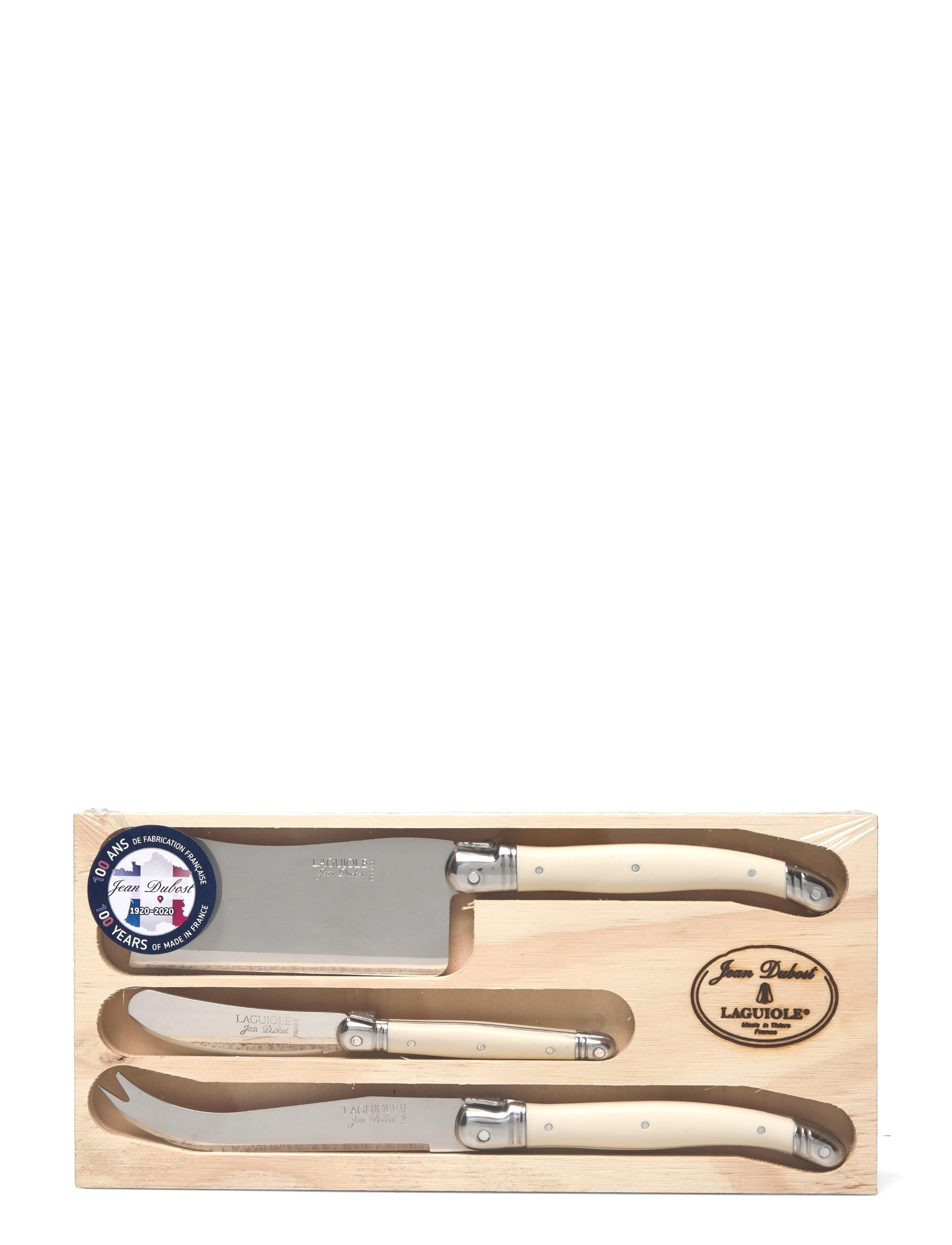 Jean Dubost Ostesæt 3 Stk Laguiole, One Size, Cutlery - Cheese Knives, Homeware