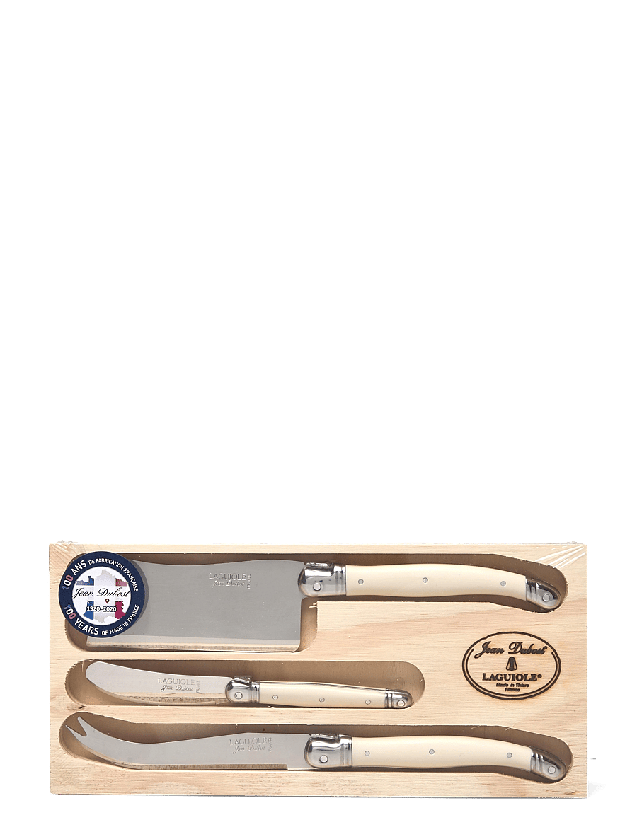 Jean Dubost - Cheese set 3 pcs Laguiole - käsemesser - ivory - 0