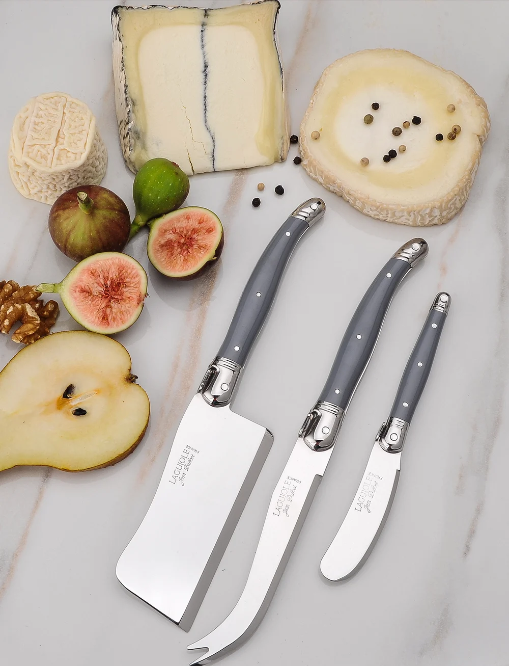 Jean Dubost - Cheese set Laguiole - osta hinna alusel - silver - 1